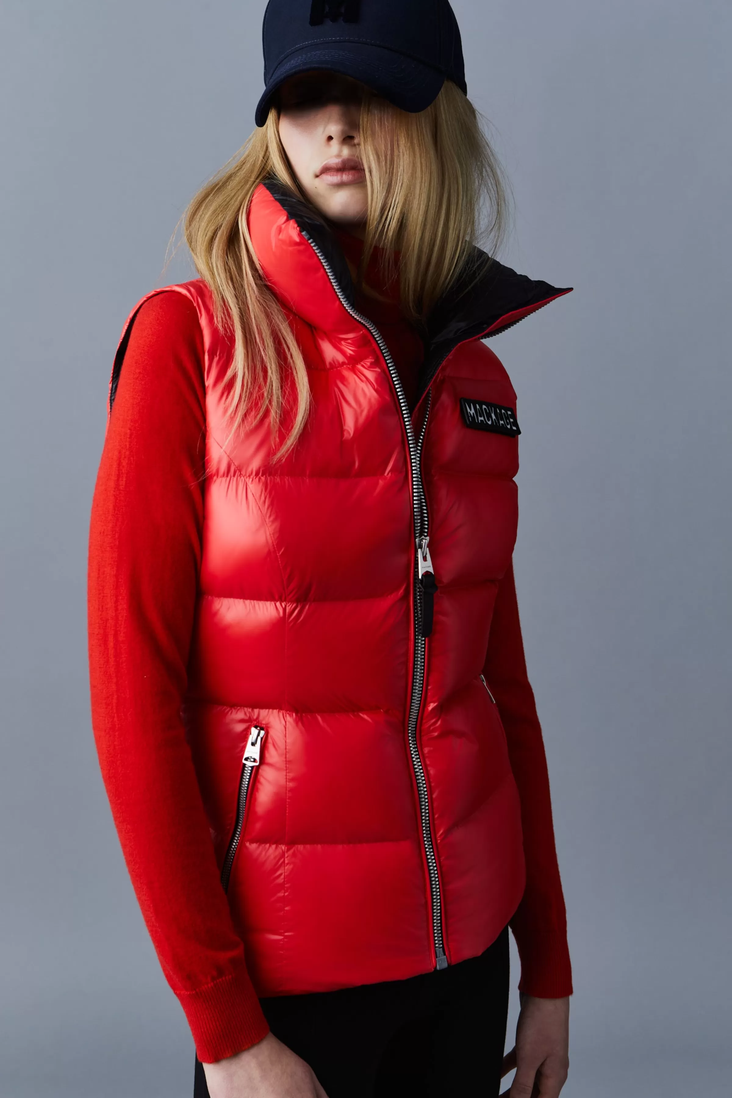 Chaya, Lustrous Light Down Vest For Ladies | ® US | Mackage New