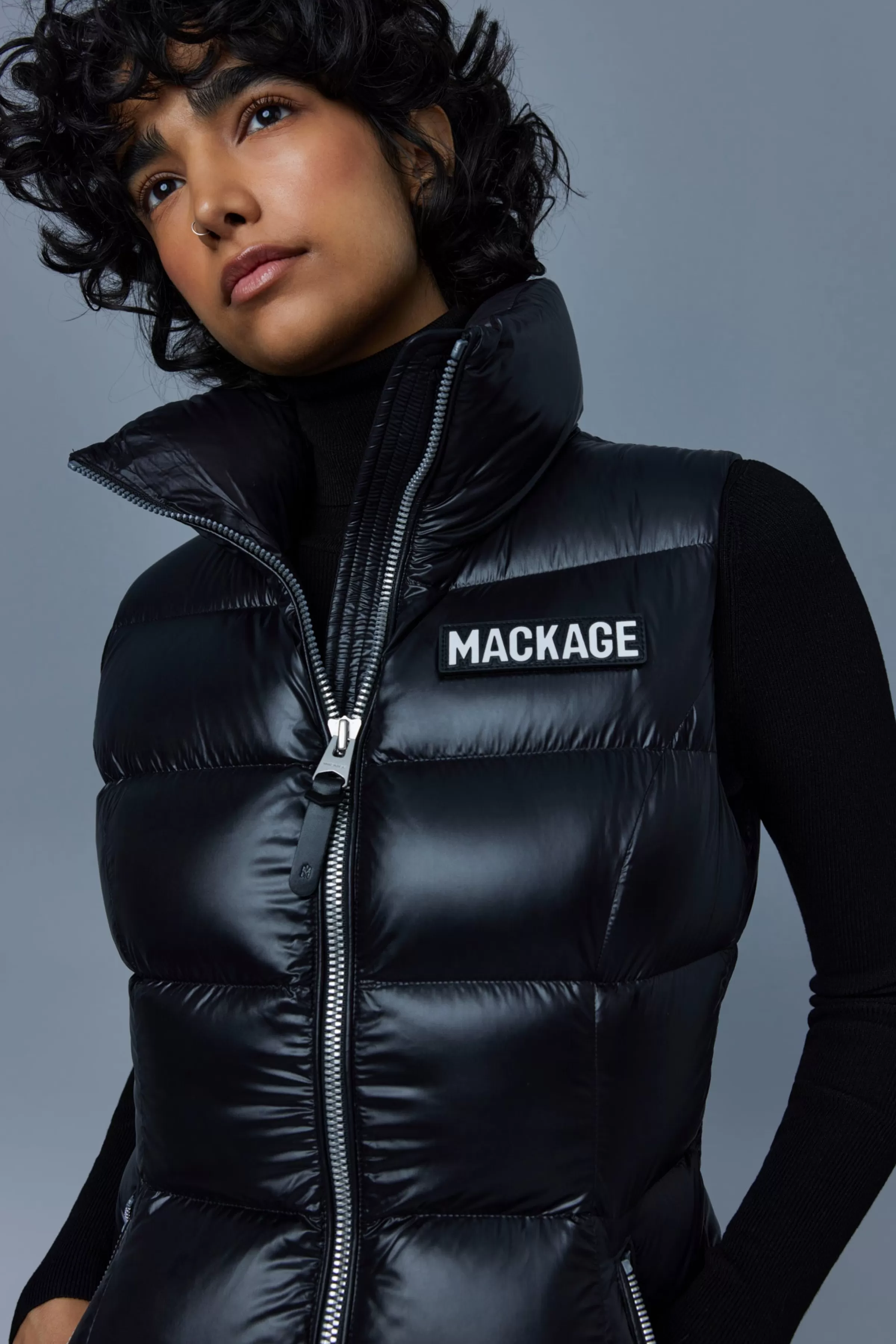 Chaya, Lustrous Light Down Vest For Ladies | ® US | Mackage New
