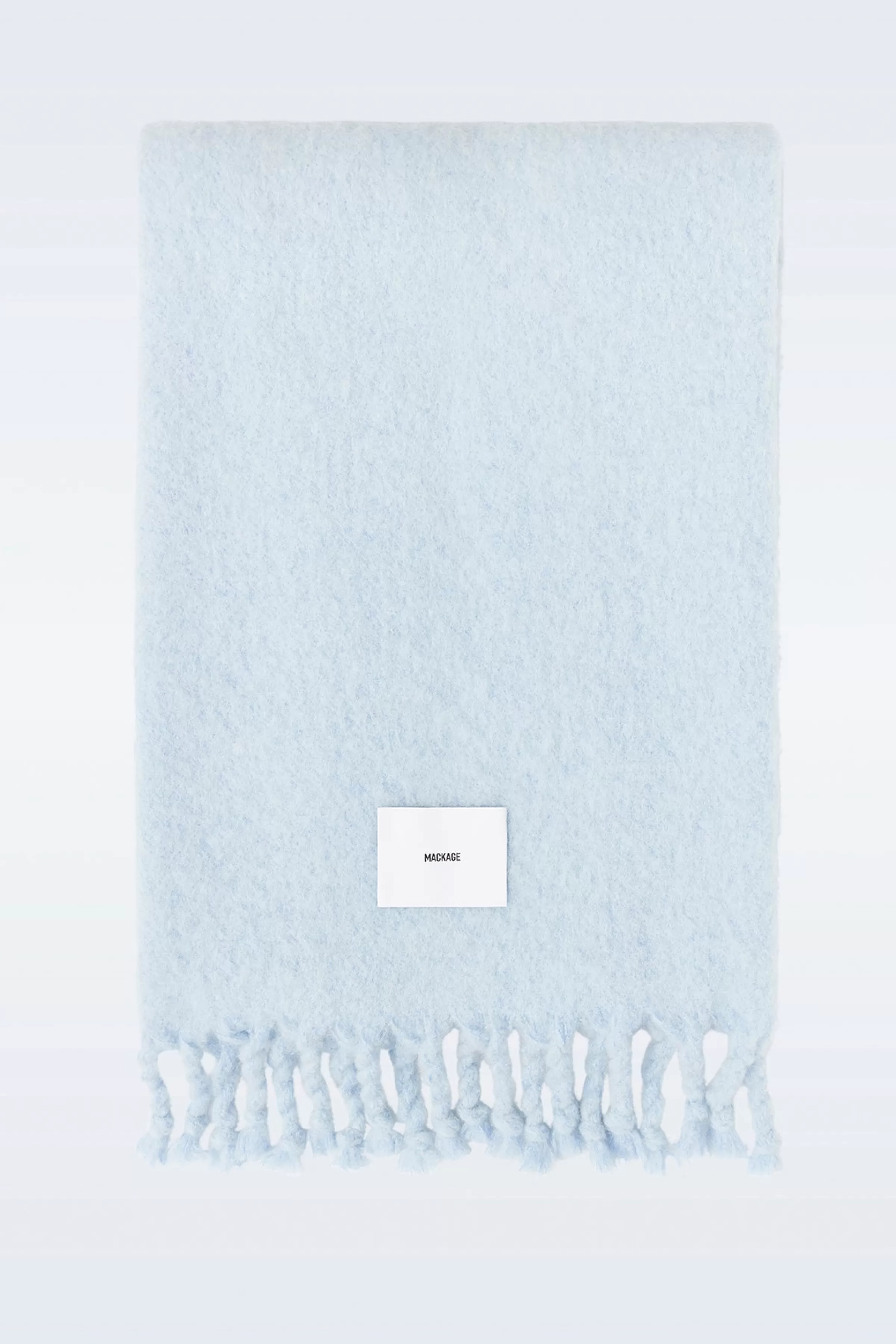 Colby, Unisex Rectangular Wool Scarf With Fringed Ends | ® US | Mackage Flash Sale