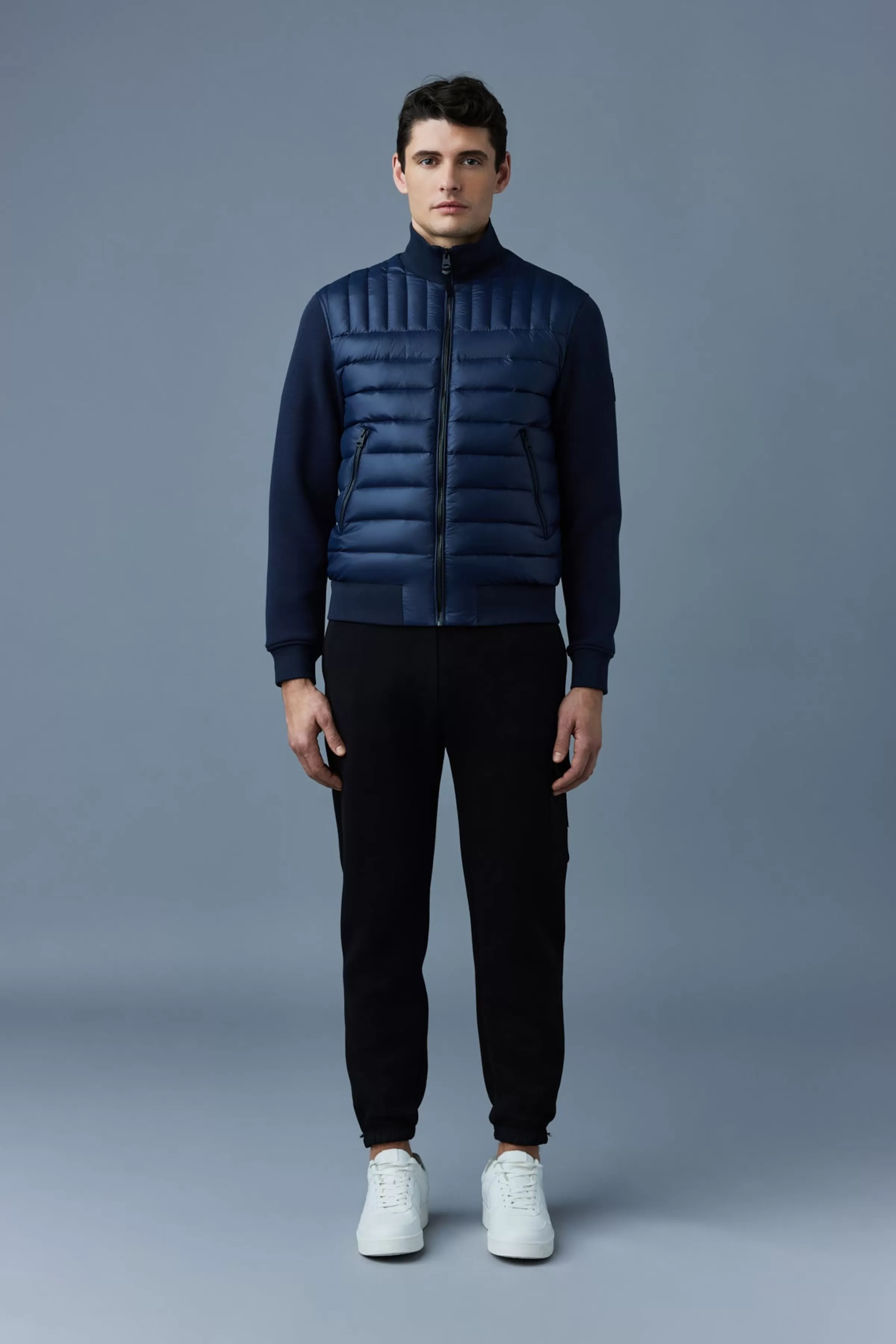 Collin, Mixed Media Bomber Jacket For Men | ® US | Mackage Outlet