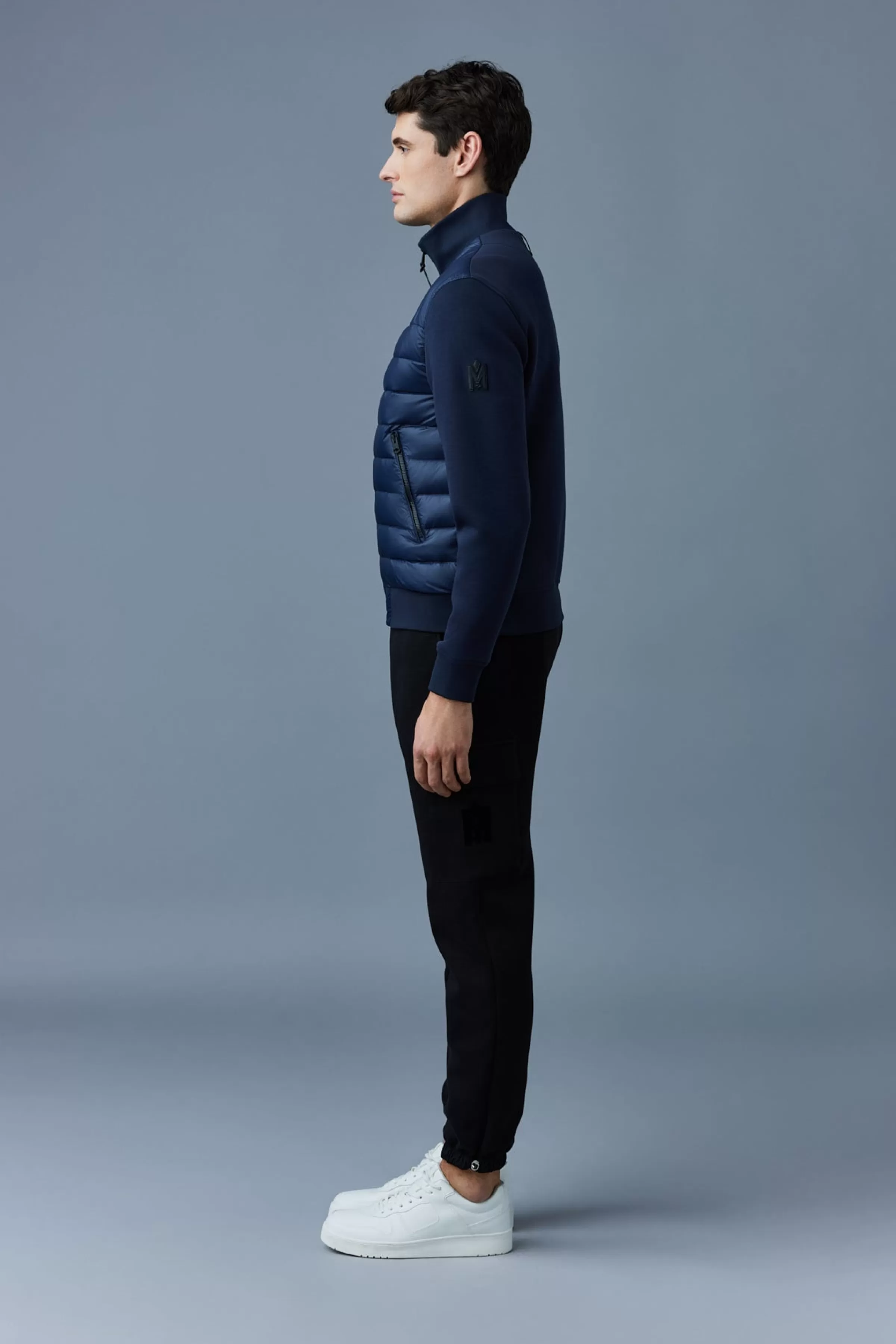 Collin, Mixed Media Bomber Jacket For Men | ® US | Mackage Outlet