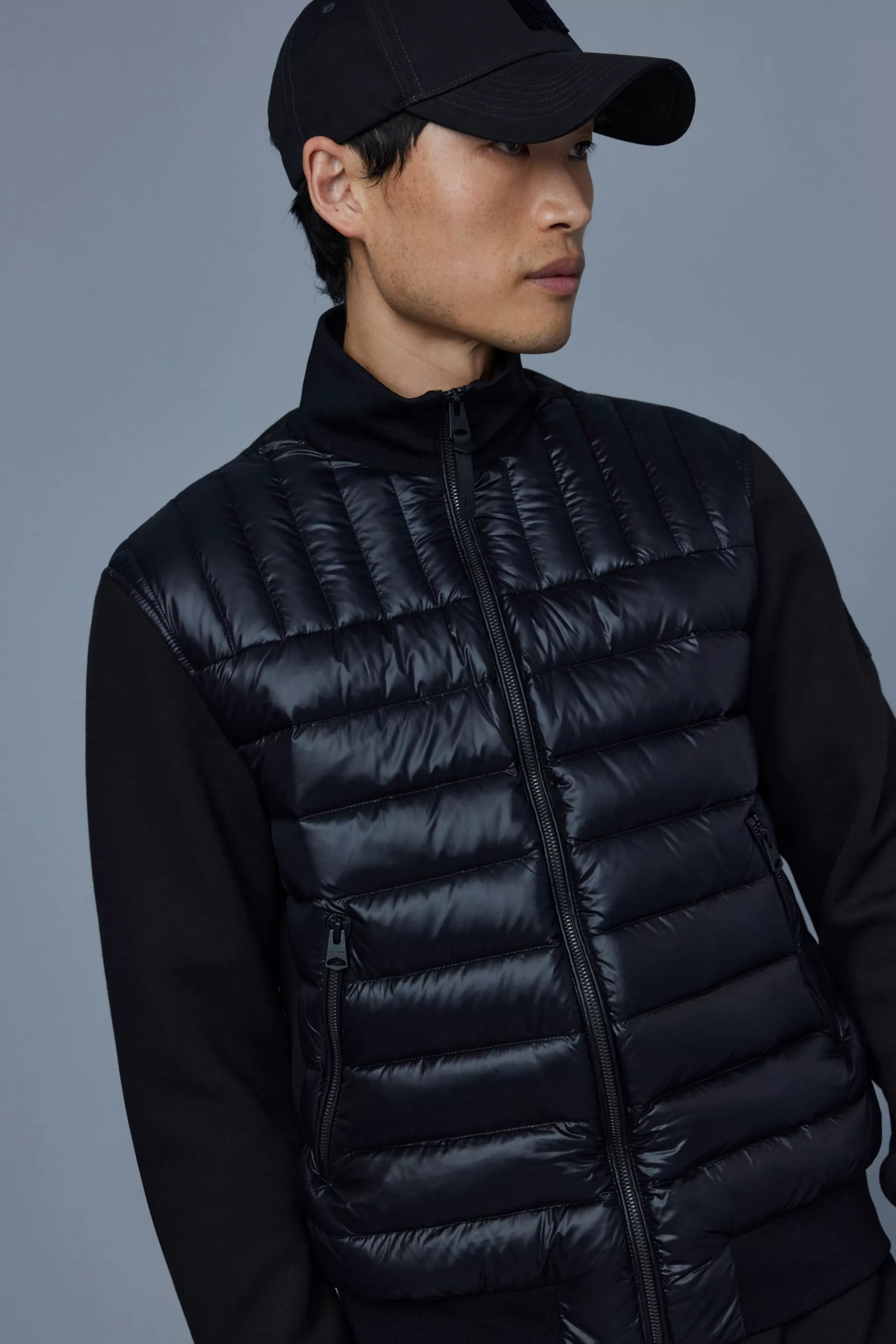 Collin, Mixed Media Bomber Jacket For Men | ® US | Mackage Outlet