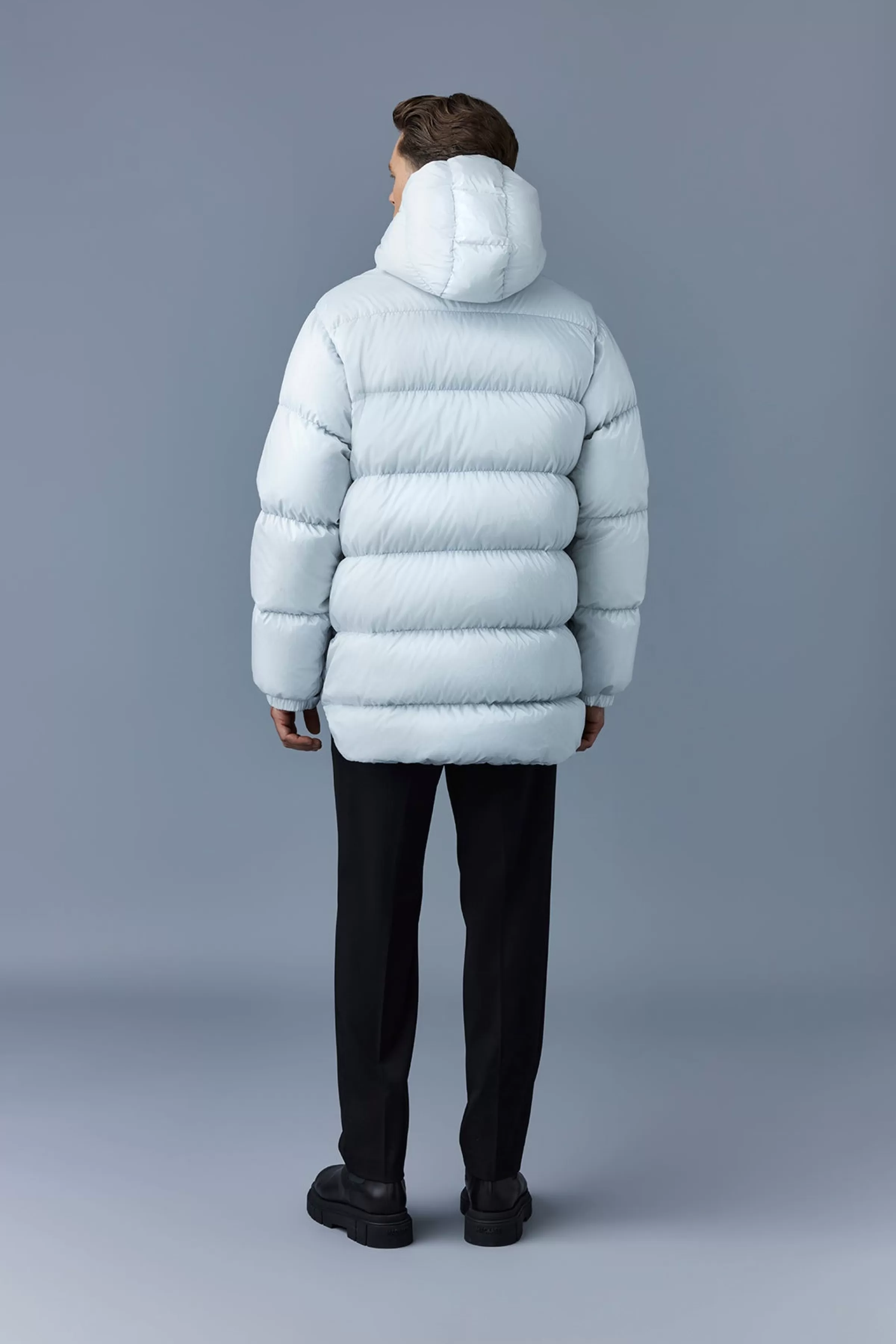 Cyrilo, Heavy Down Jacket With Metallic Finish For Men | ® US | Mackage Shop
