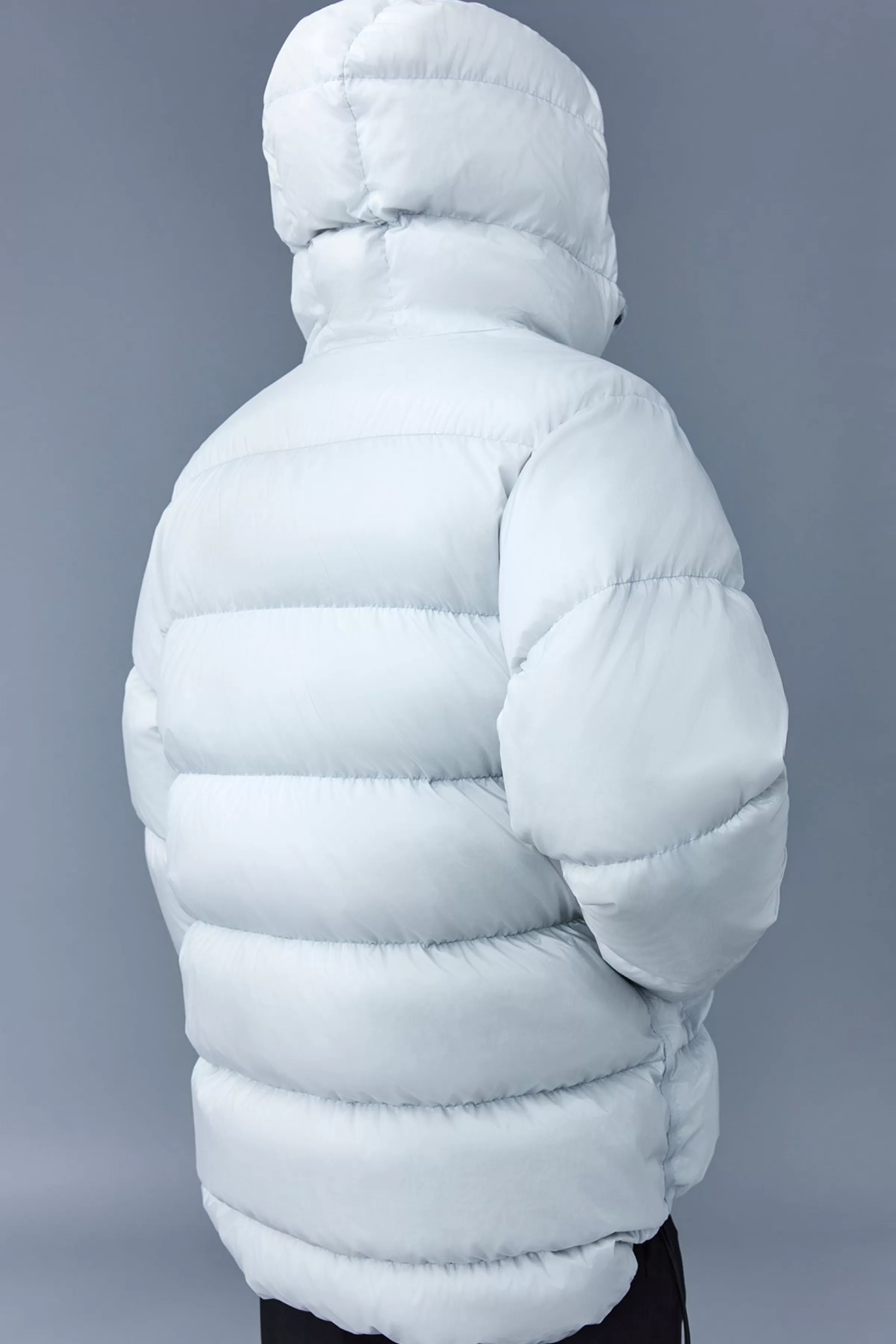 Cyrilo, Heavy Down Jacket With Metallic Finish For Men | ® US | Mackage Shop