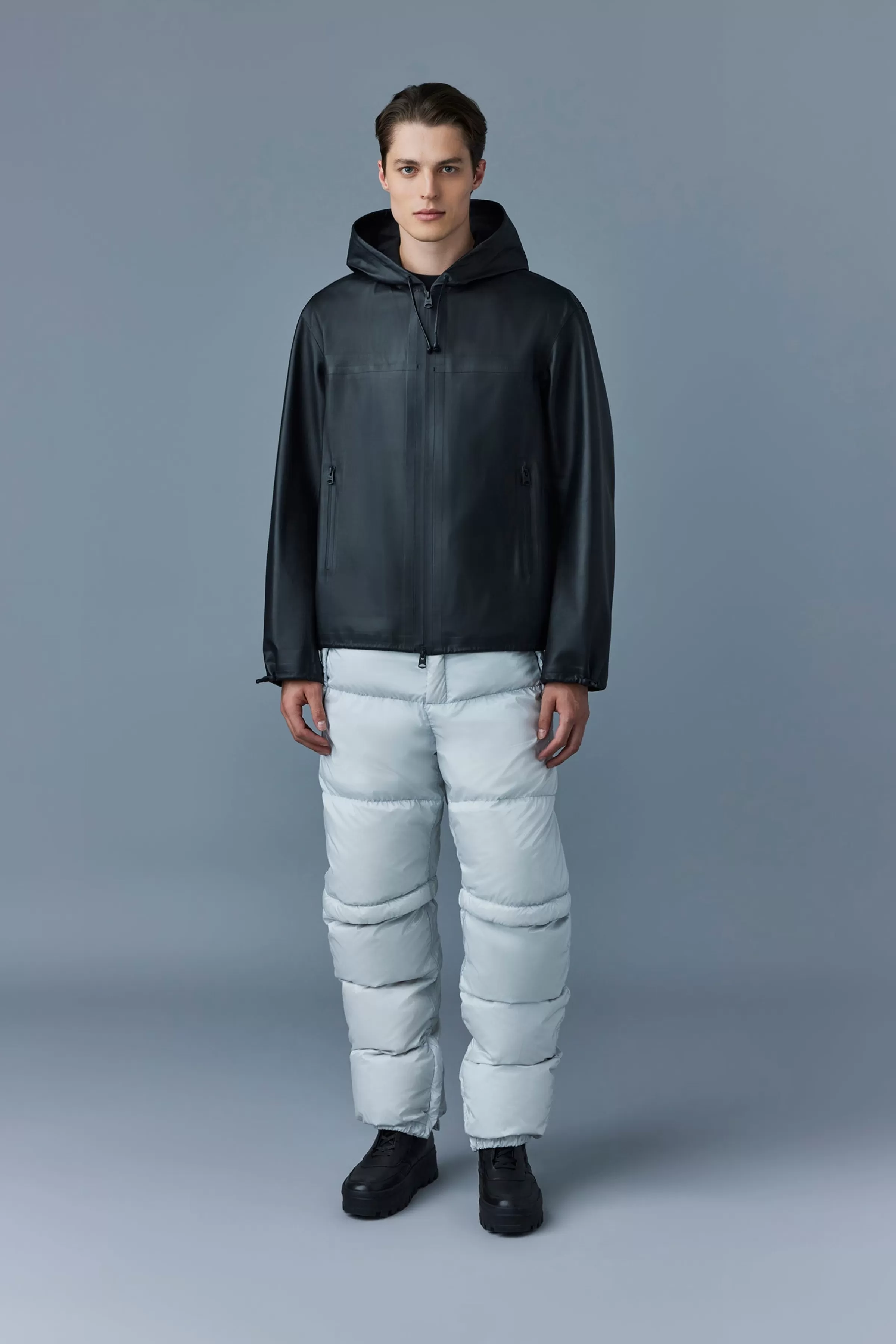 Davide, Leather Raincoat With Dual Hoods For Men | ® US | Mackage Flash Sale