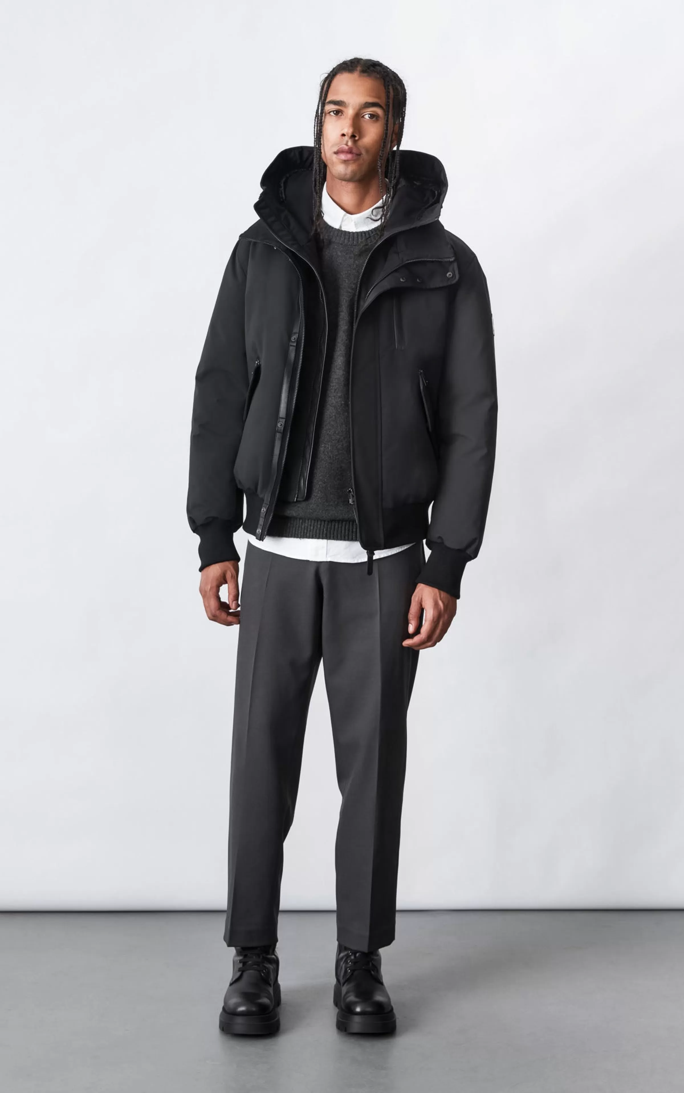 Dixon, 2-in-1 Down Bomber Jacket With Hooded Bib For Men | ® US | Mackage Flash Sale