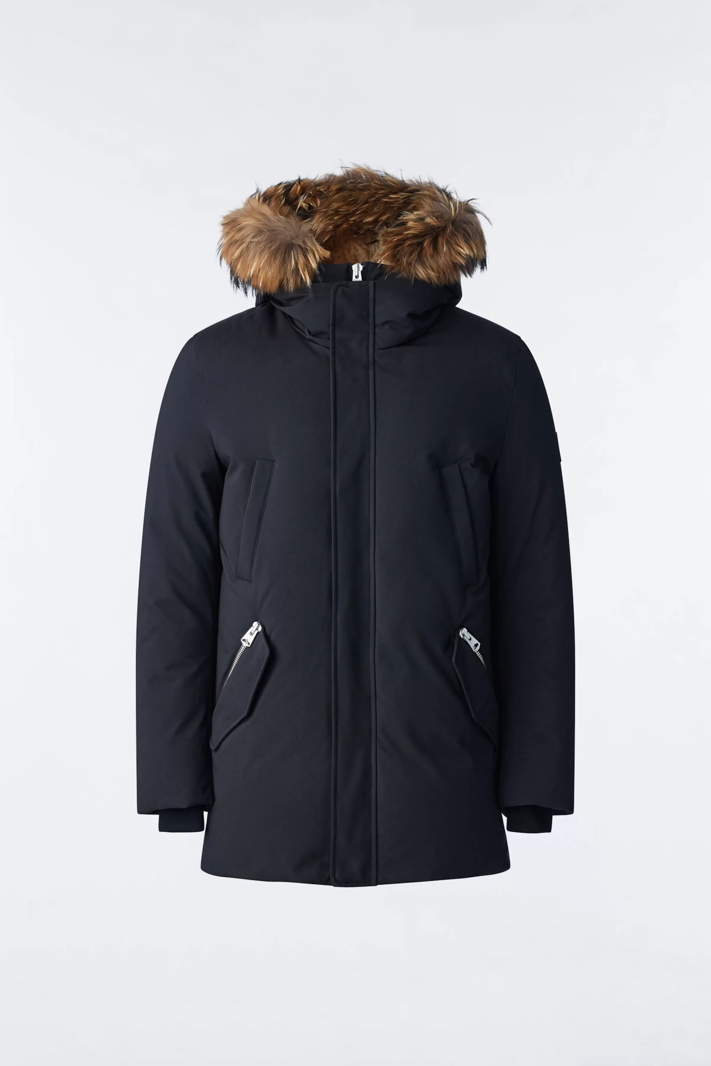 Edward, 2-in-1 Down Parka With Hooded Bib And Natural Fur For Men | ® US | Mackage Store