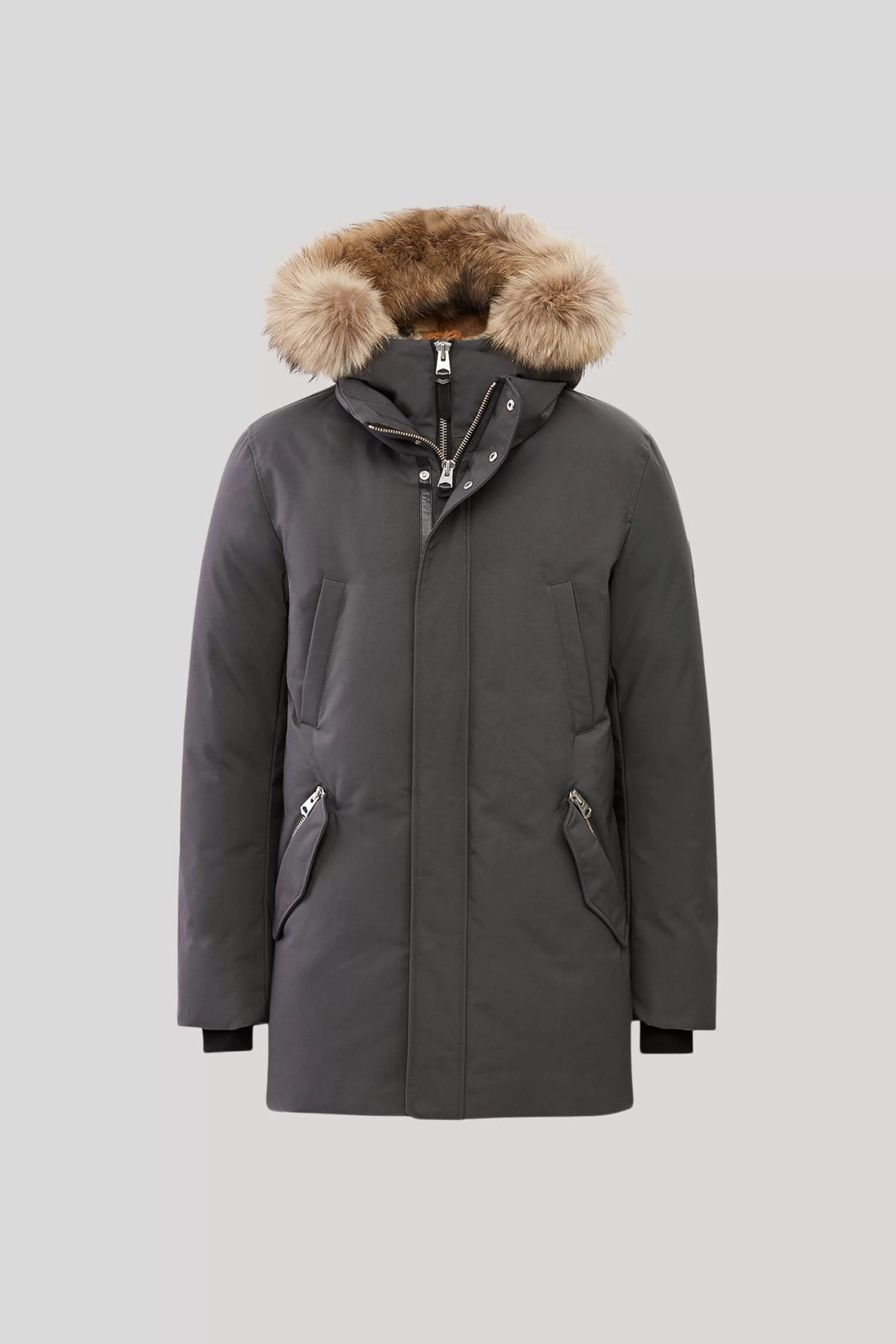 Edward, 2-in-1 Down Parka With Hooded Bib And Natural Fur For Men | ® US | Mackage Store