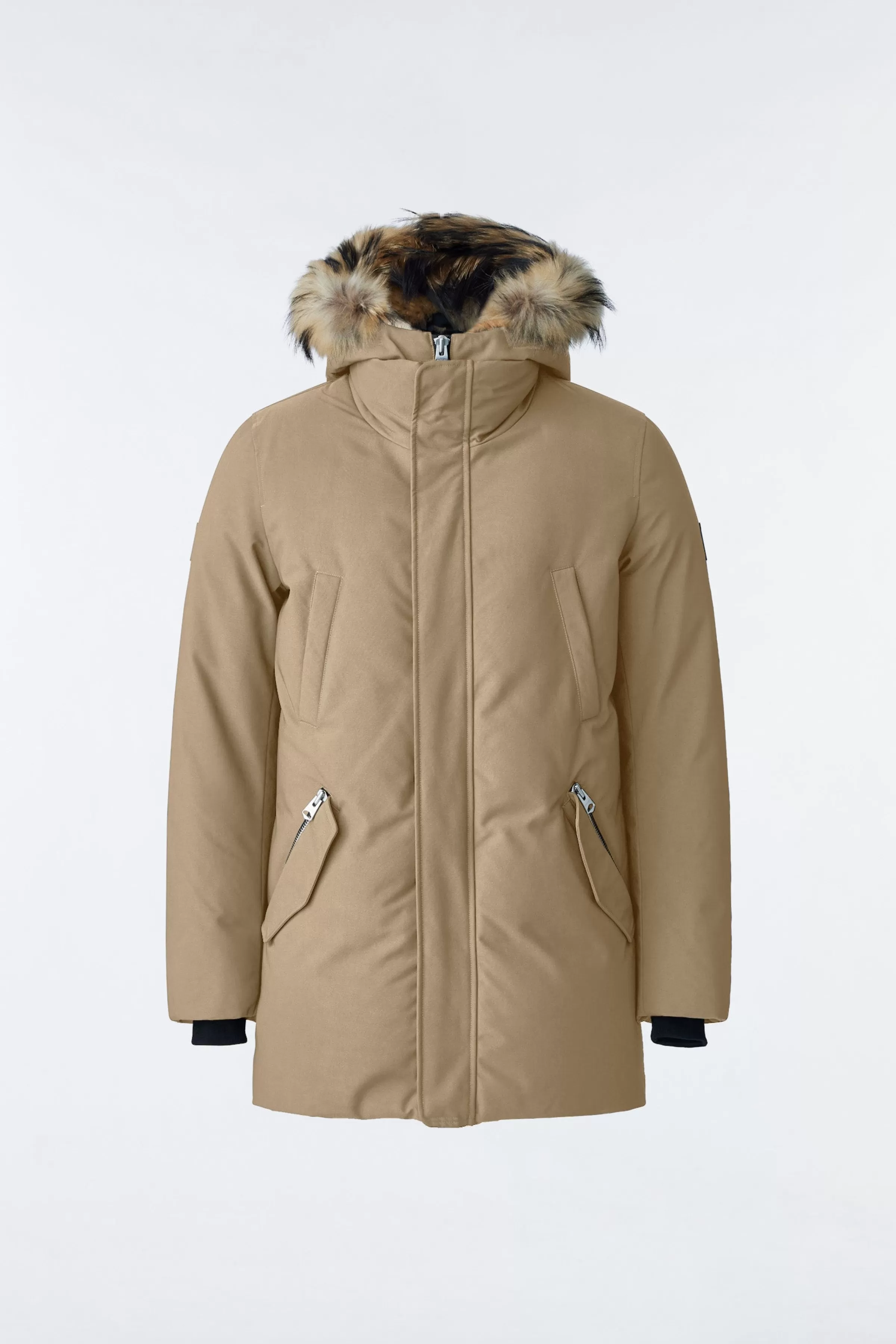 Edward, 2-in-1 Down Parka With Hooded Bib And Natural Fur For Men | ® US | Mackage Store