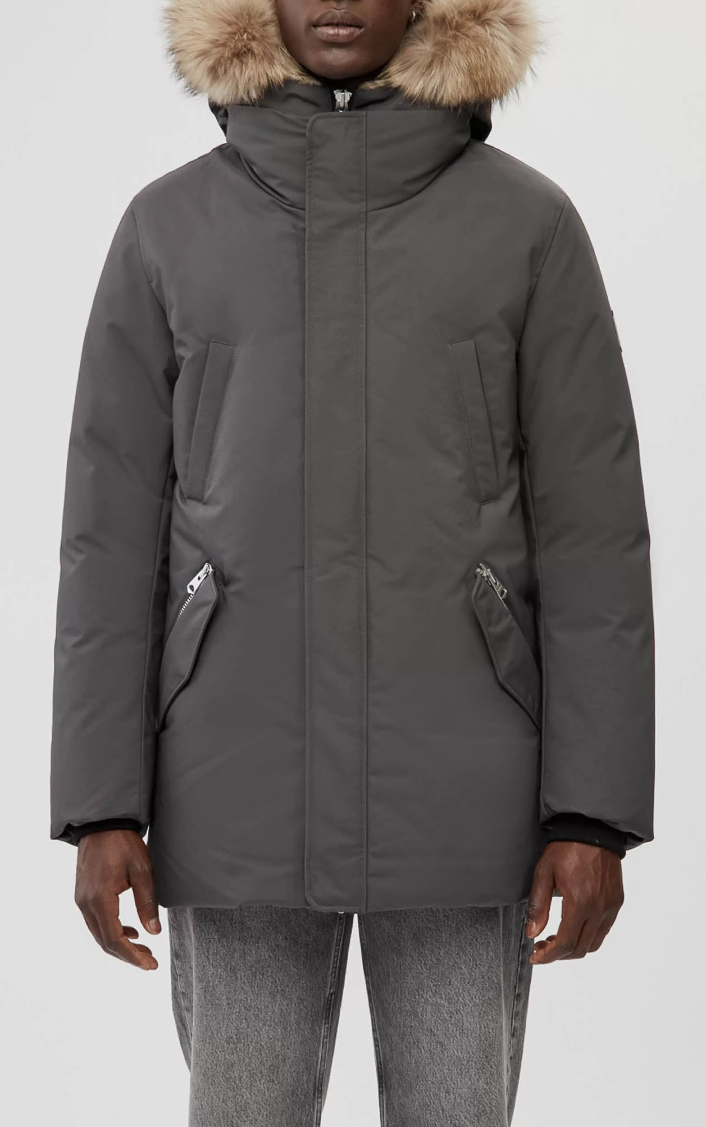 Edward, 2-in-1 Down Parka With Hooded Bib And Natural Fur For Men | ® US | Mackage Store