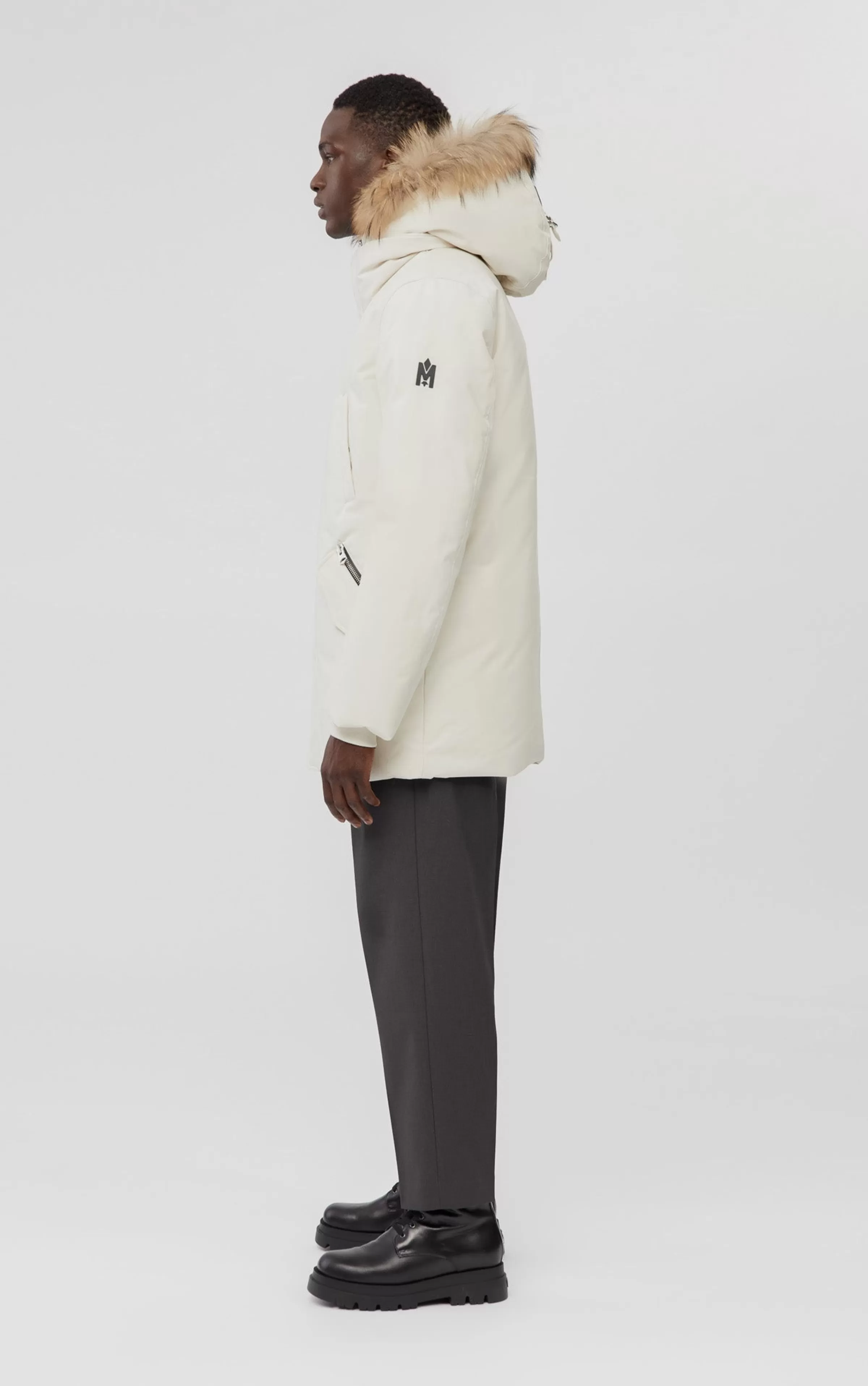 Edward, 2-in-1 Down Parka With Hooded Bib And Natural Fur For Men | ® US | Mackage Store