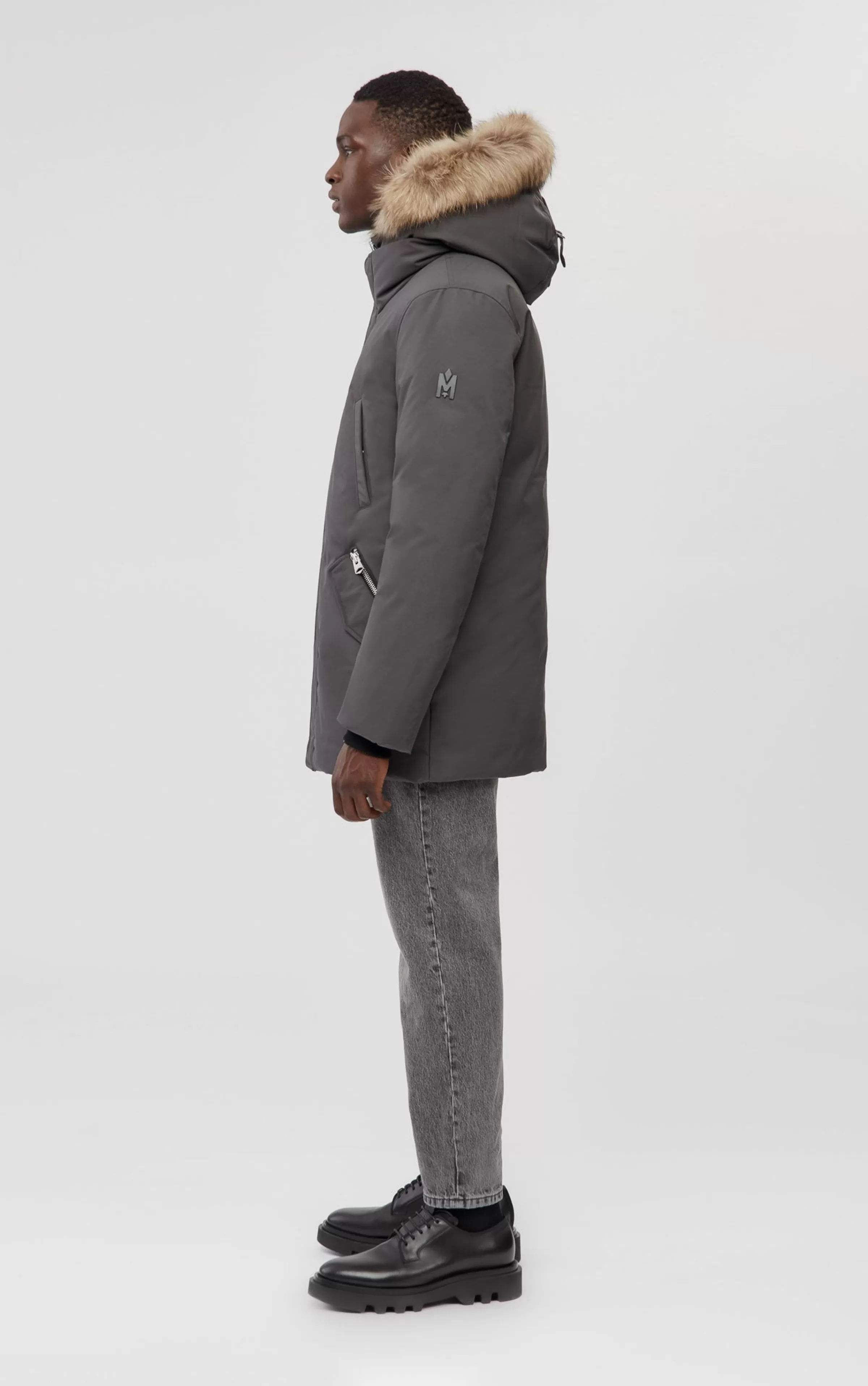Edward, 2-in-1 Down Parka With Hooded Bib And Natural Fur For Men | ® US | Mackage Store