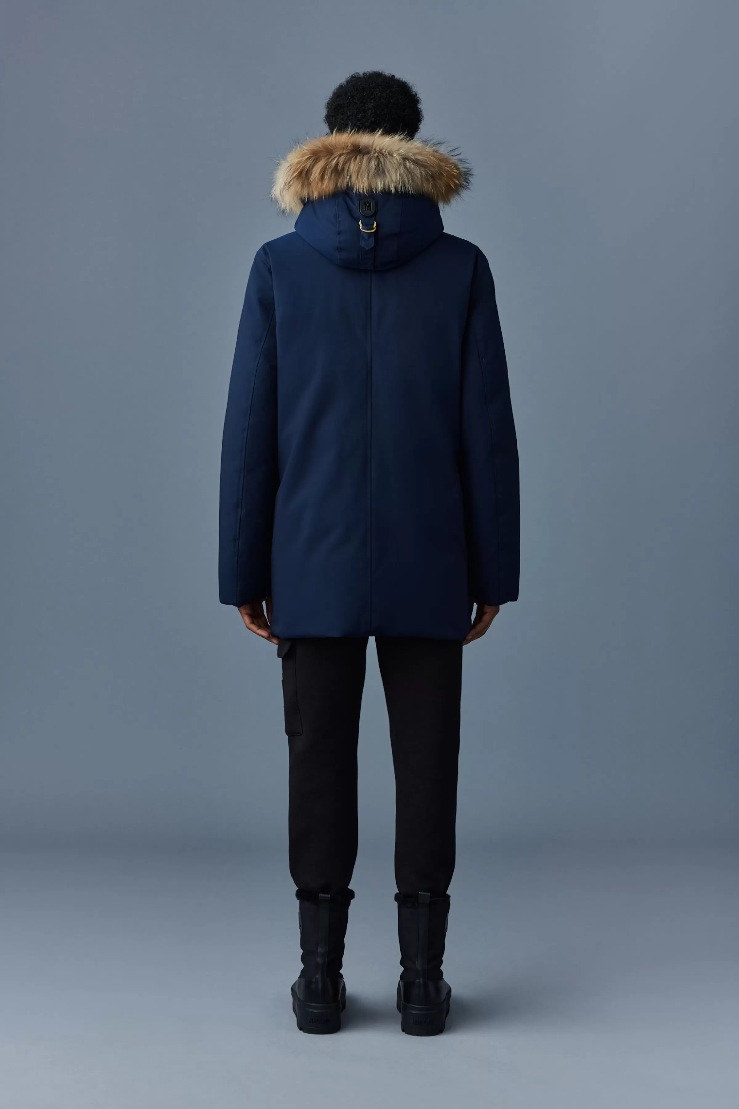 Edward, 2-in-1 Down Parka With Hooded Bib And Natural Fur For Men | ® US | Mackage Store