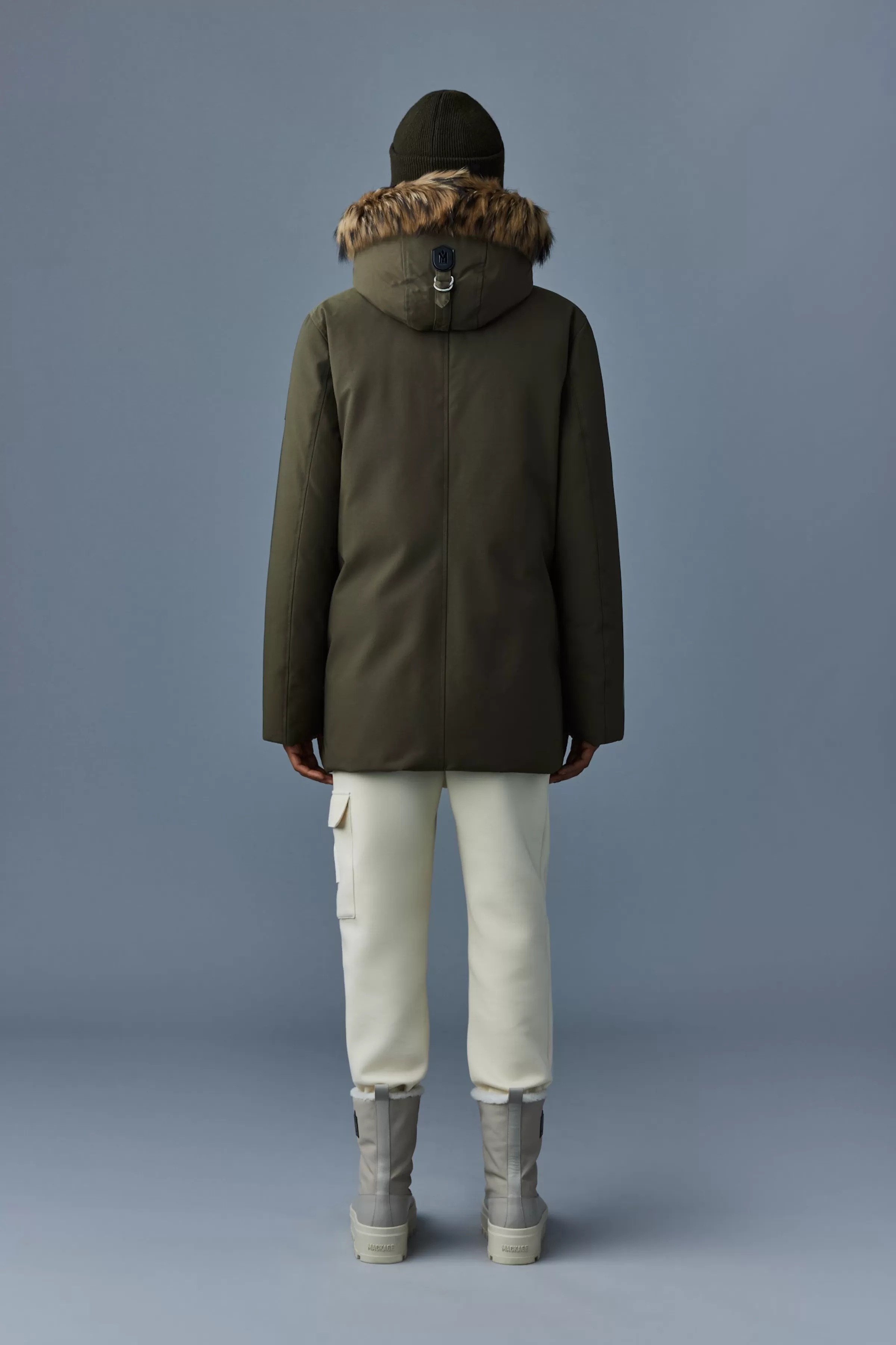 Edward, 2-in-1 Down Parka With Hooded Bib And Natural Fur For Men | ® US | Mackage Store