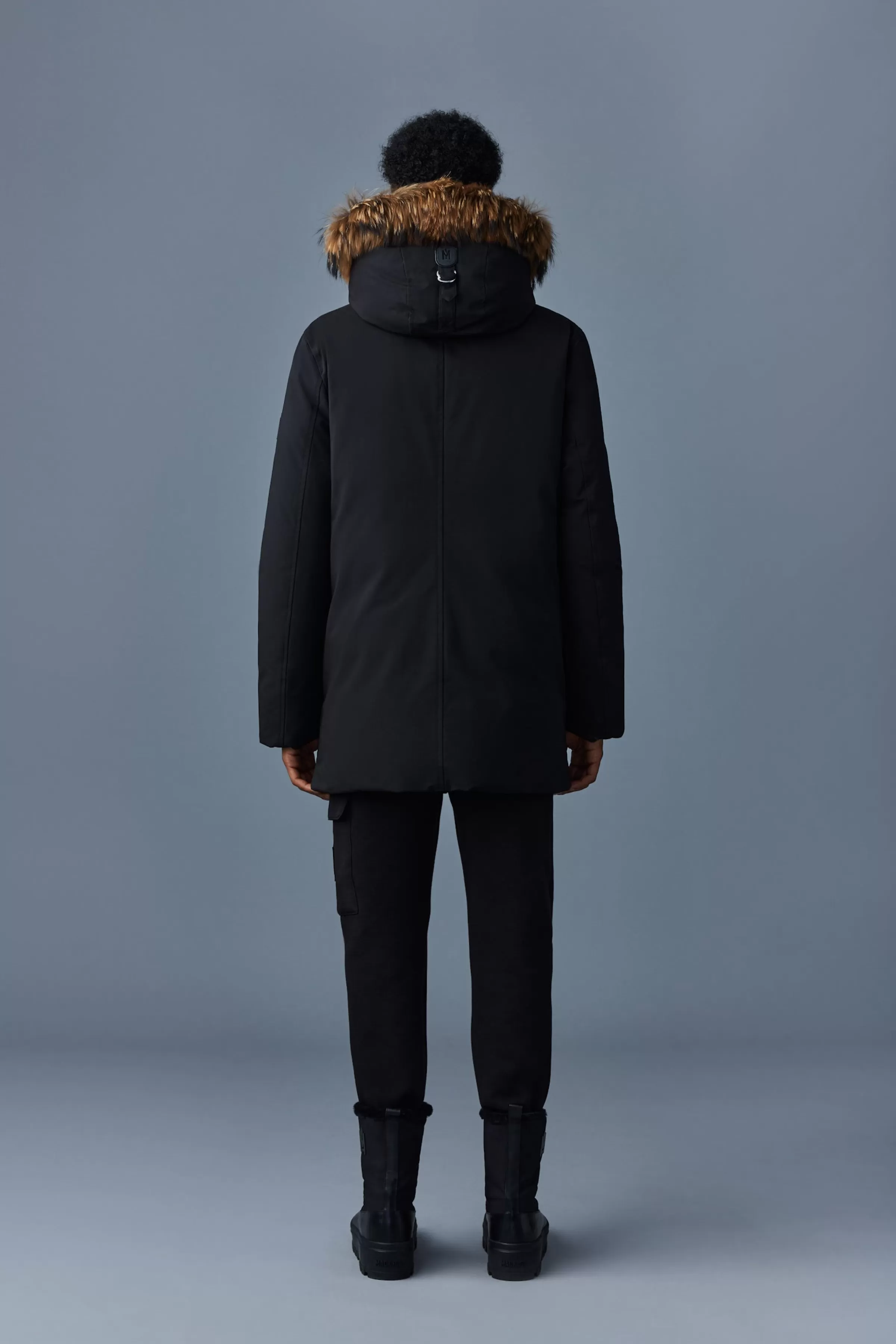 Edward, 2-in-1 Down Parka With Hooded Bib And Natural Fur For Men | ® US | Mackage Store