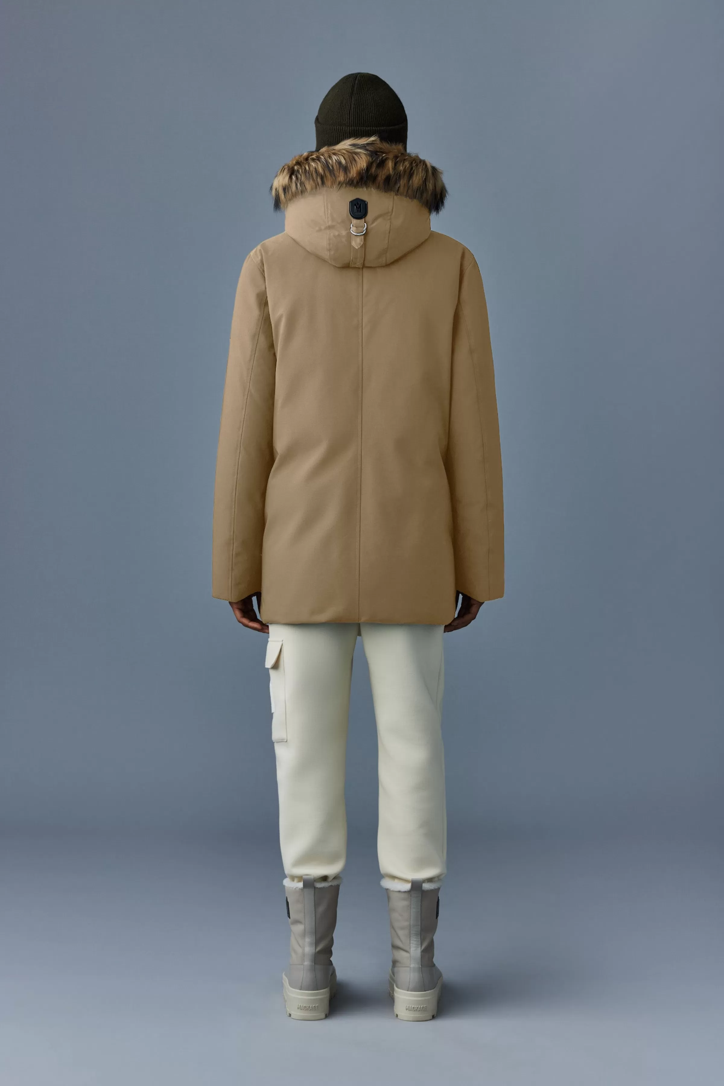 Edward, 2-in-1 Down Parka With Hooded Bib And Natural Fur For Men | ® US | Mackage Store
