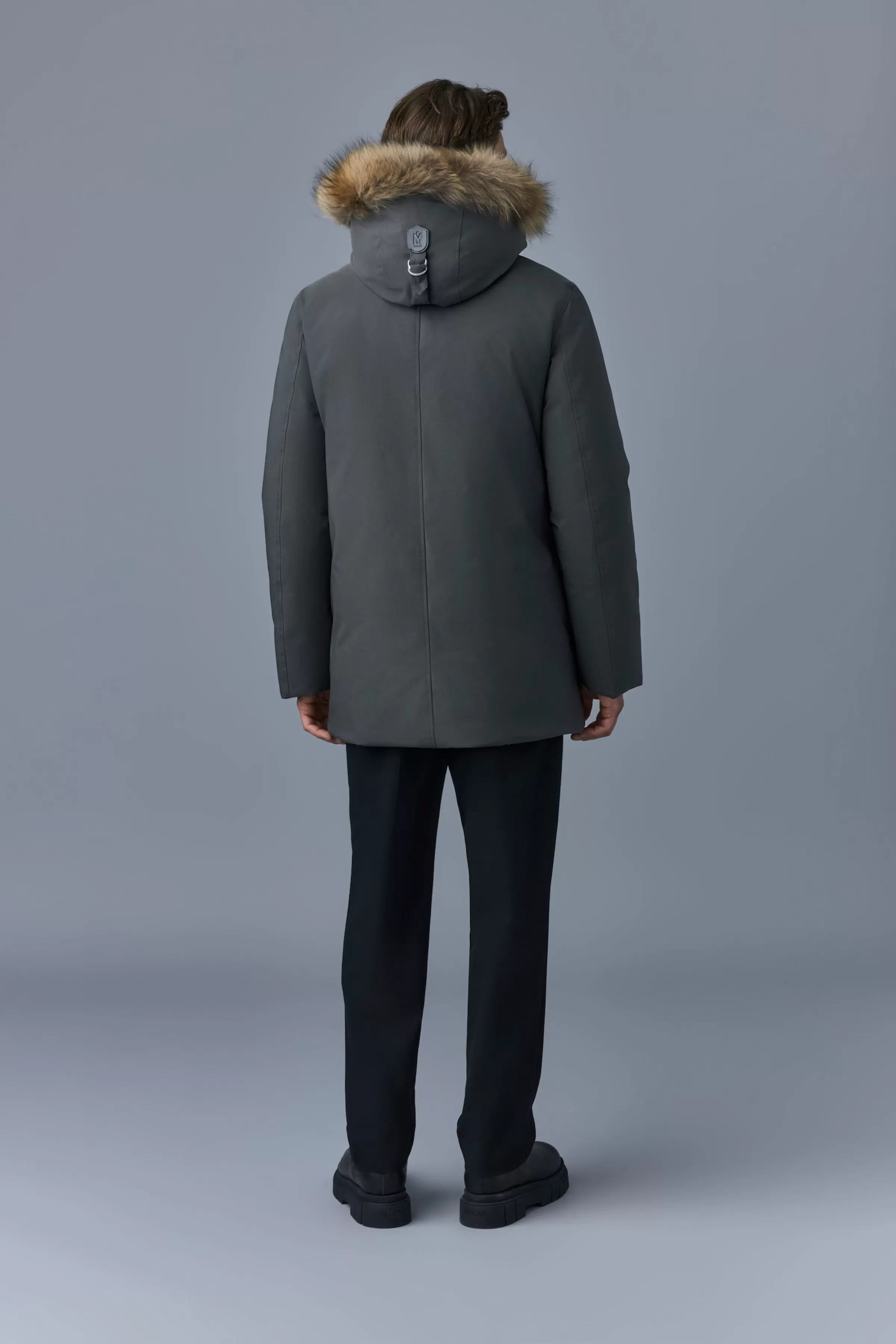Edward, 2-in-1 Down Parka With Hooded Bib And Natural Fur For Men | ® US | Mackage Store