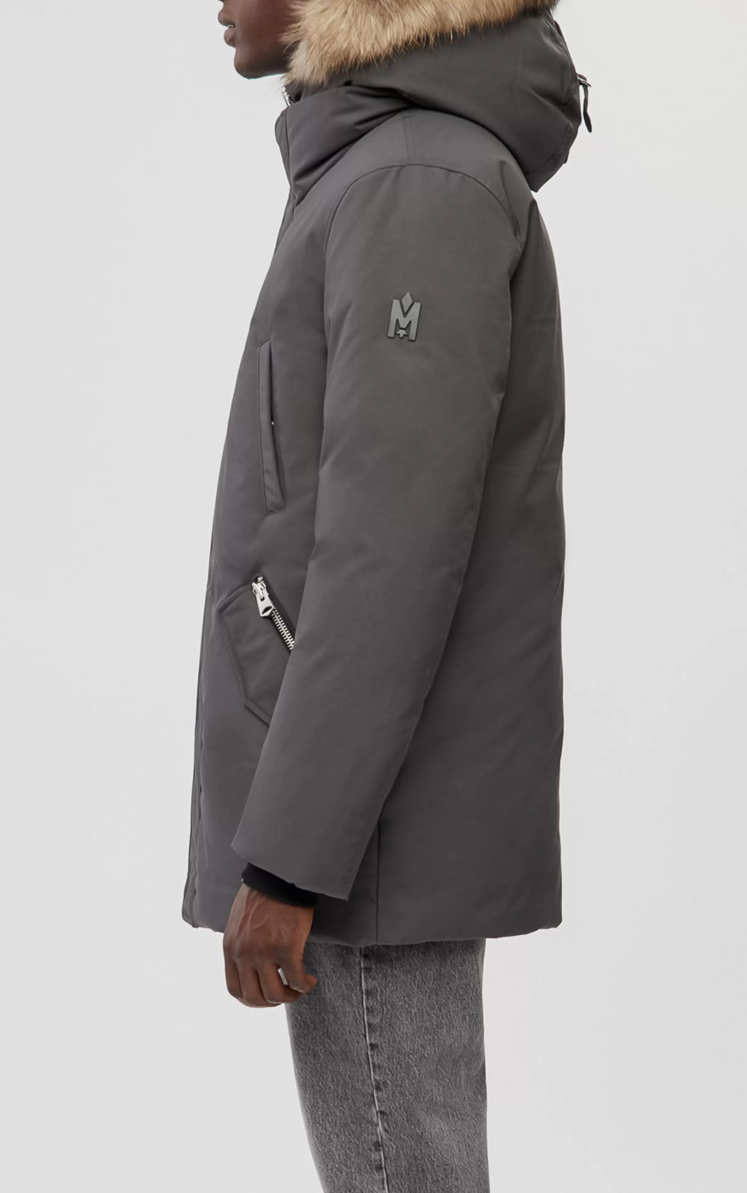 Edward, 2-in-1 Down Parka With Hooded Bib And Natural Fur For Men | ® US | Mackage Store