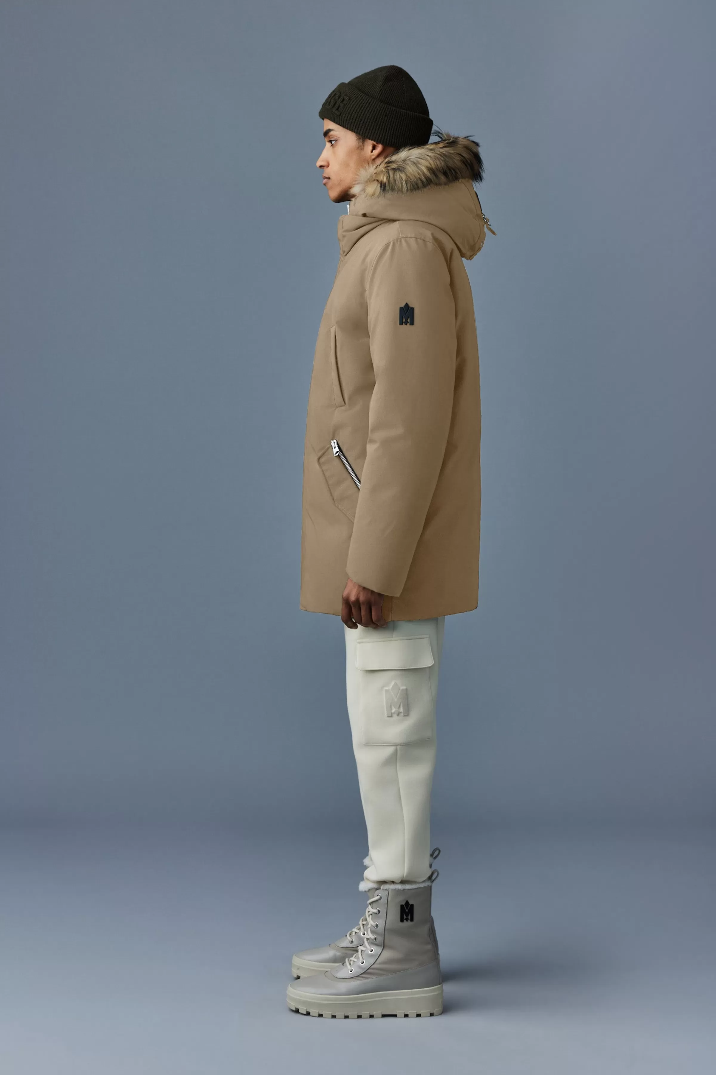 Edward, 2-in-1 Down Parka With Hooded Bib And Natural Fur For Men | ® US | Mackage Discount