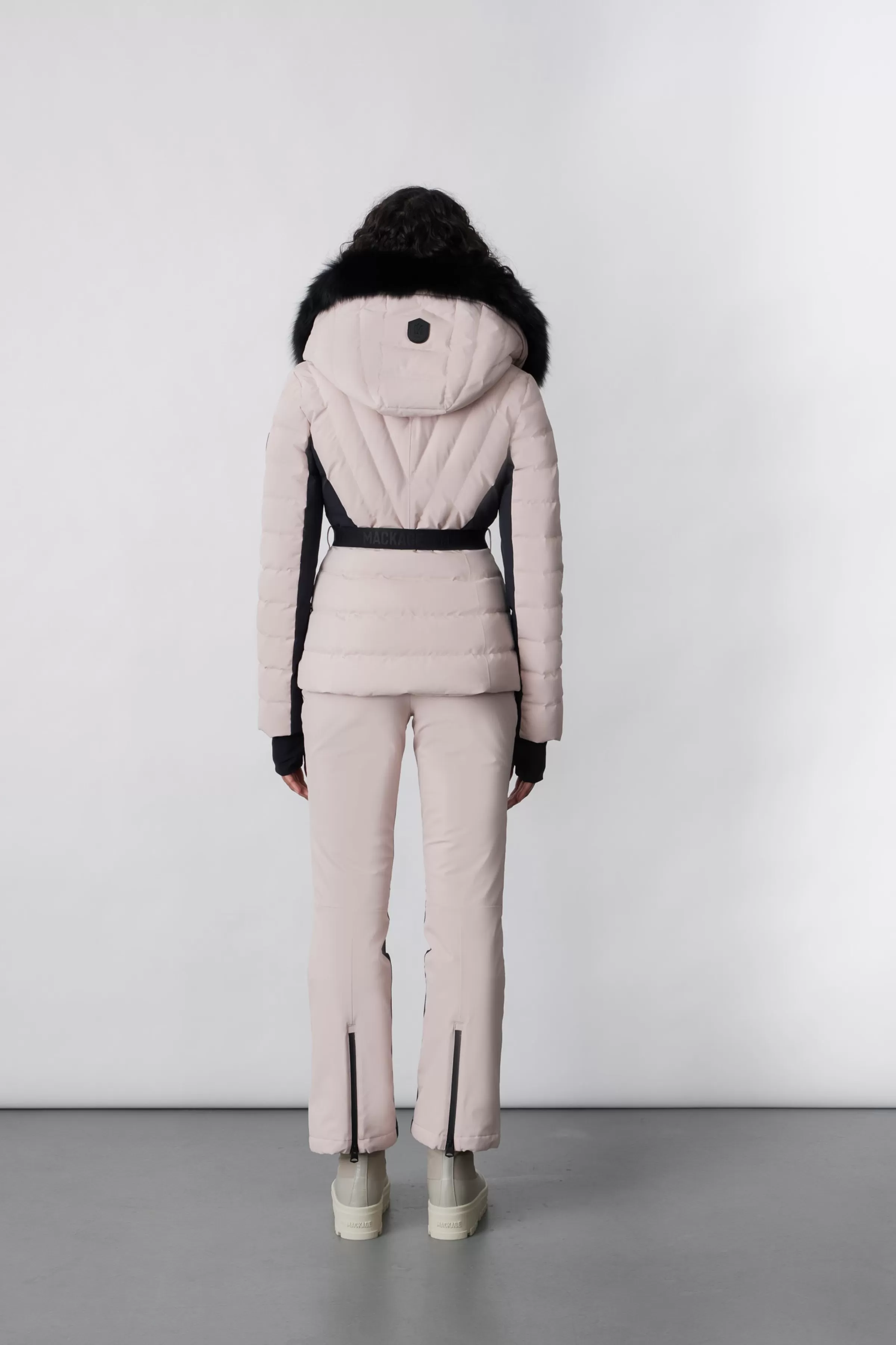 Elita, Down Ski Jacket With Removable Blue Fox Fur Trim For Ladies | ® US | Mackage Online