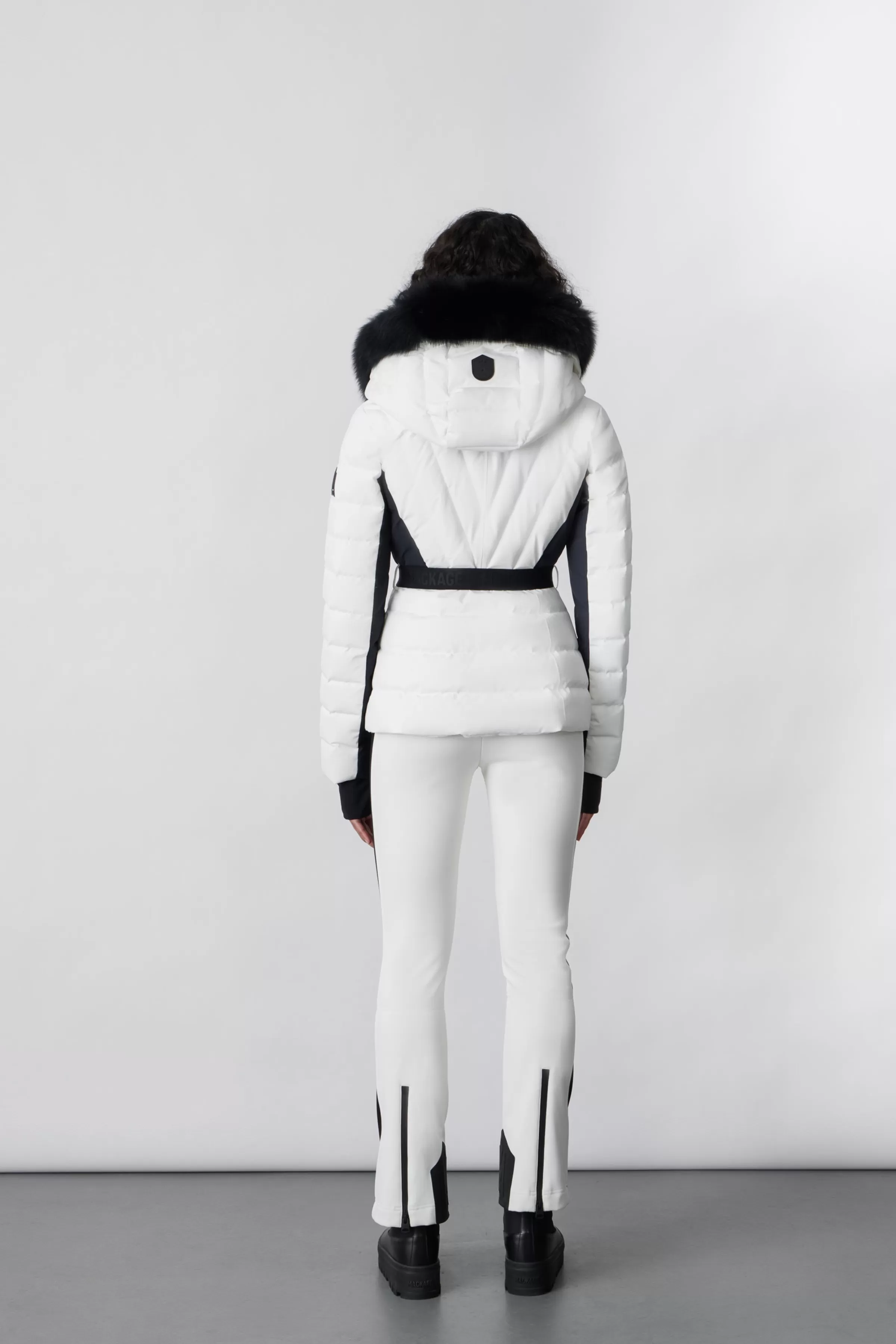 Elita, Down Ski Jacket With Removable Blue Fox Fur Trim For Ladies | ® US | Mackage Online