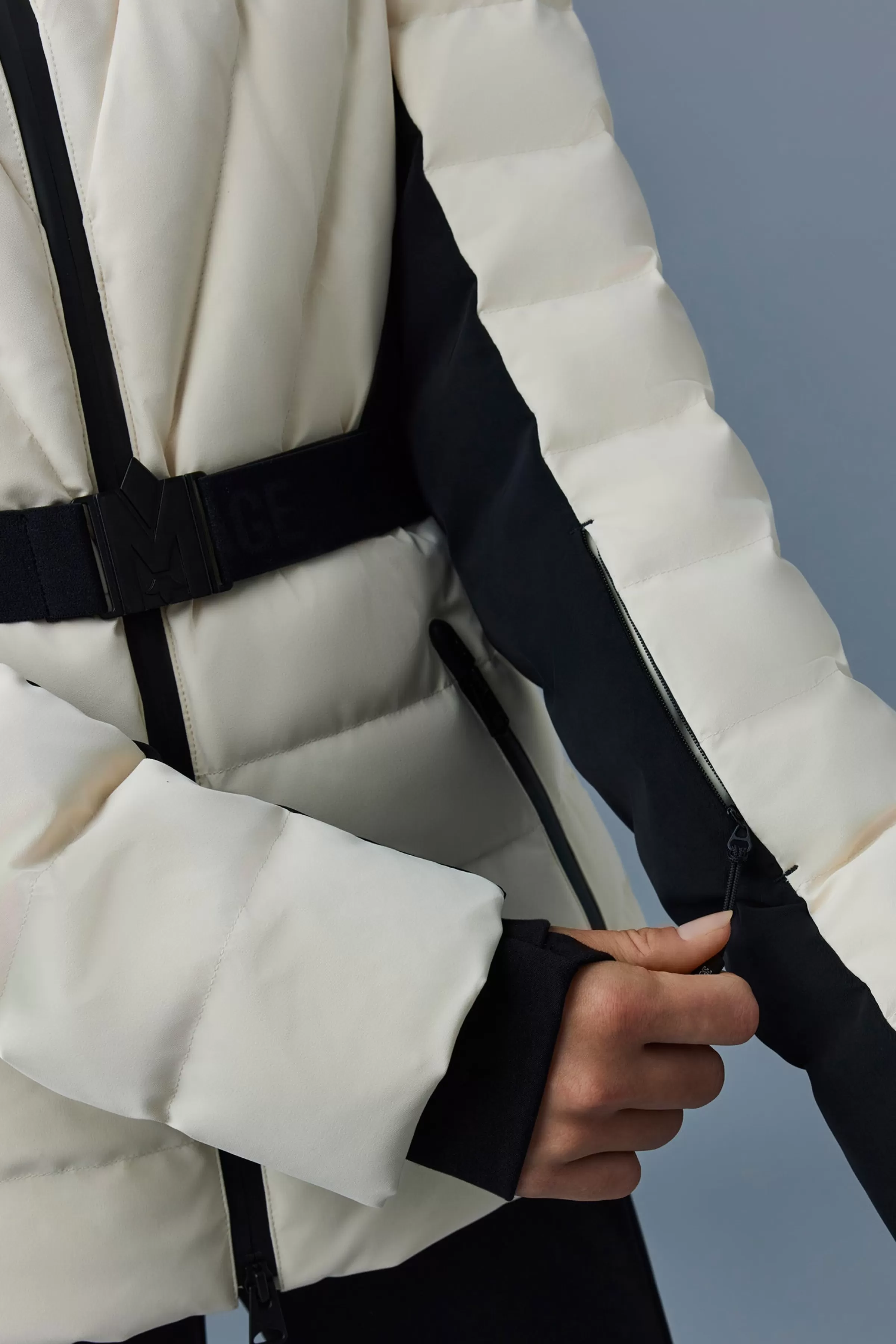Elita, Down Ski Jacket With Removable Blue Fox Fur Trim For Ladies | ® US | Mackage Online