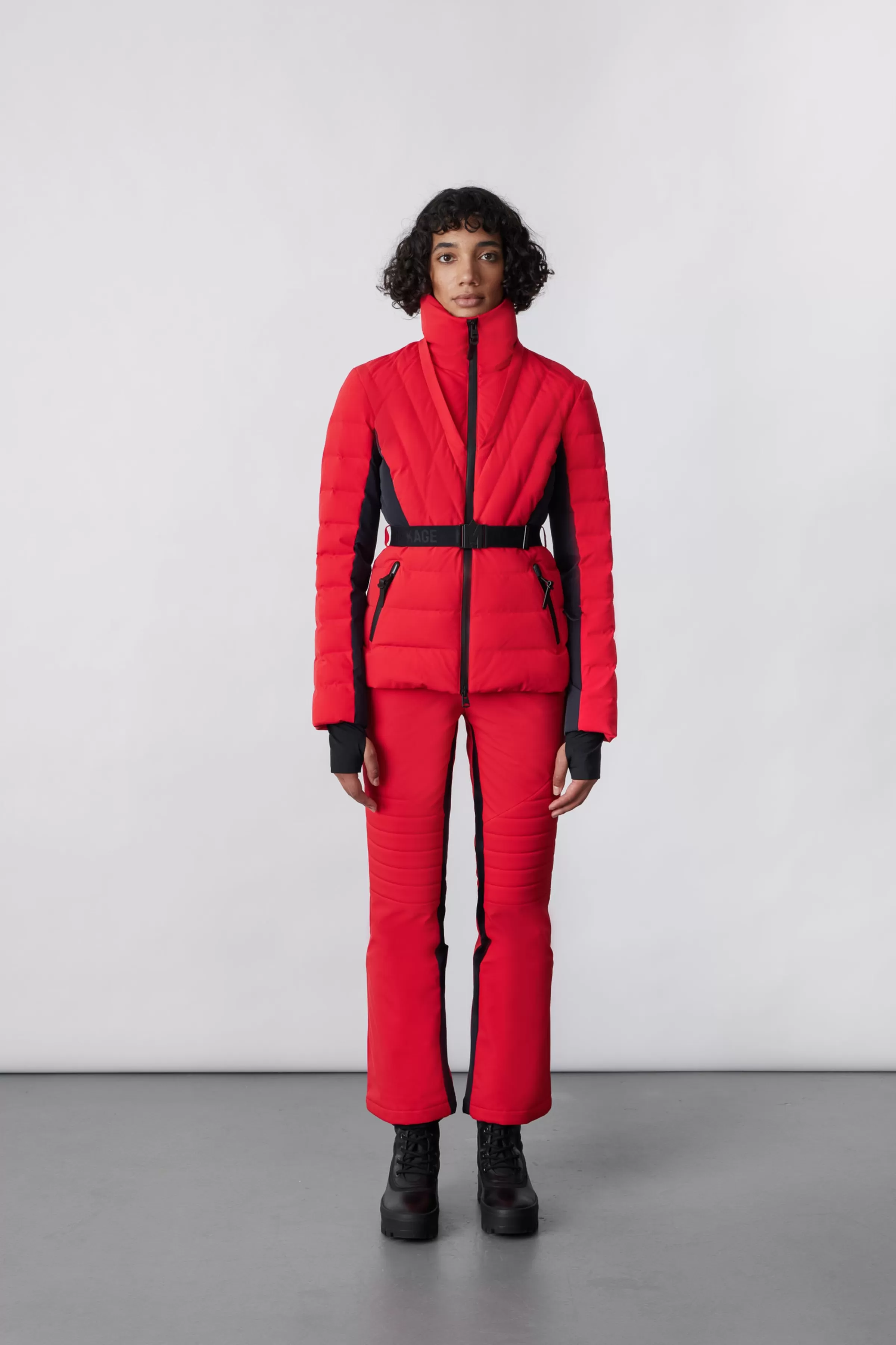 Elita, Down Ski Jacket With Removable Blue Fox Fur Trim For Ladies | ® US | Mackage Online
