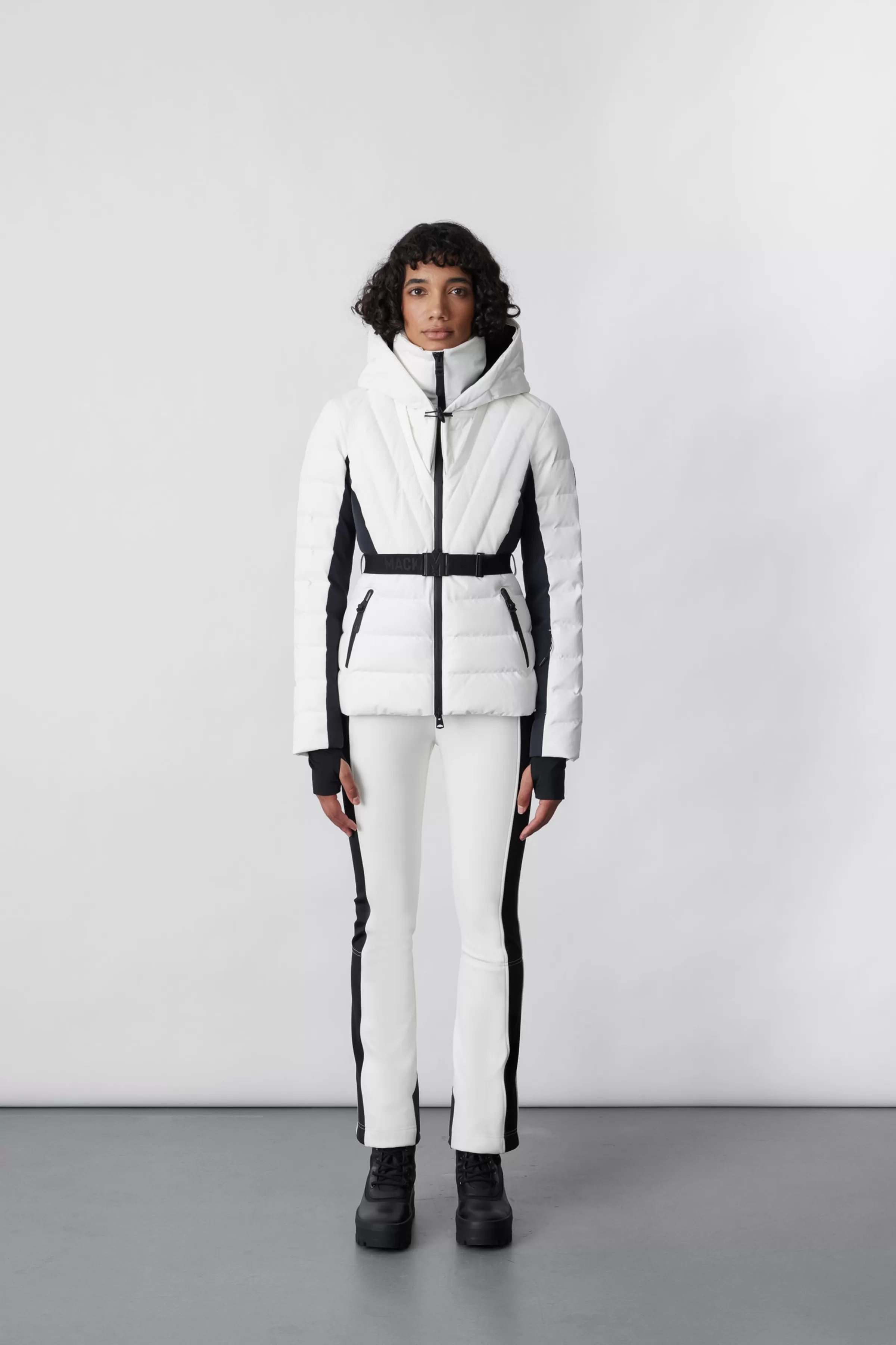 Elita, Down Ski Jacket With Removable Blue Fox Fur Trim For Ladies | ® US | Mackage Online