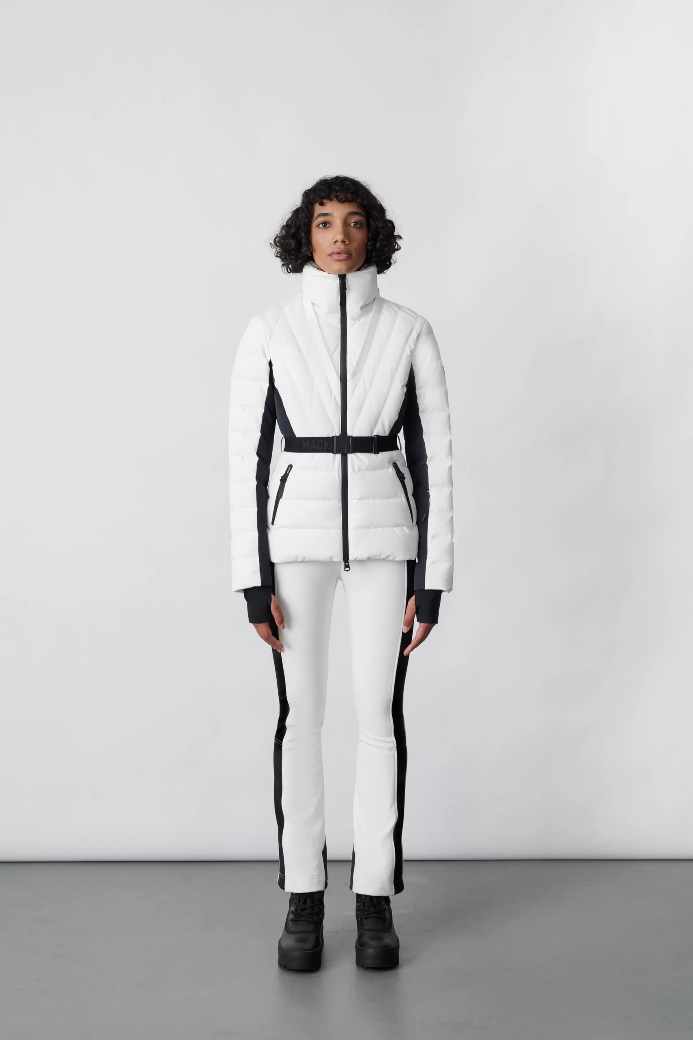 Elita, Down Ski Jacket With Removable Blue Fox Fur Trim For Ladies | ® US | Mackage Online