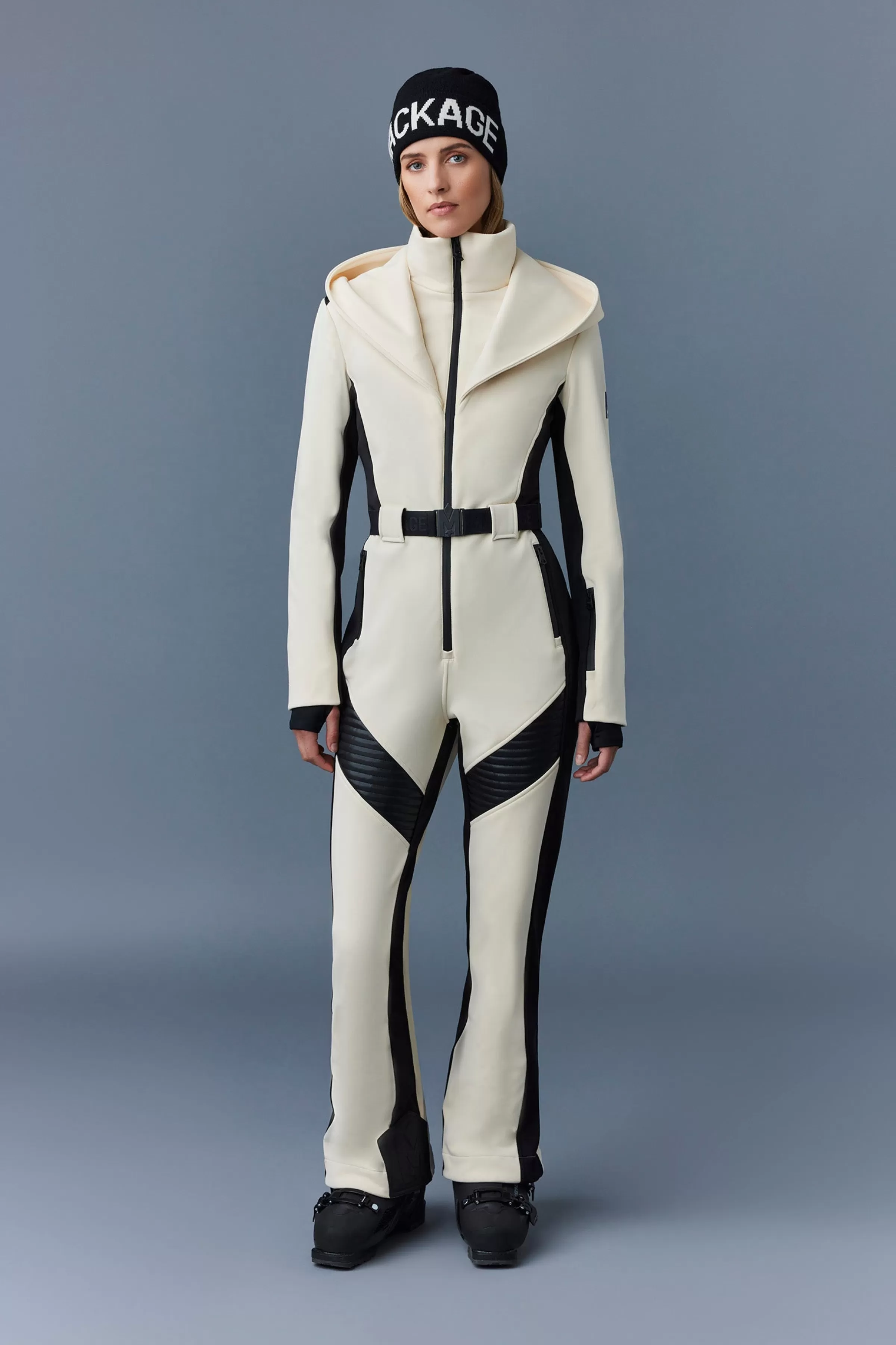 Elle, Agile-360 Down Ski Suit With Removable Hood And Shearling Trim For Ladies | ® US | Mackage Cheap
