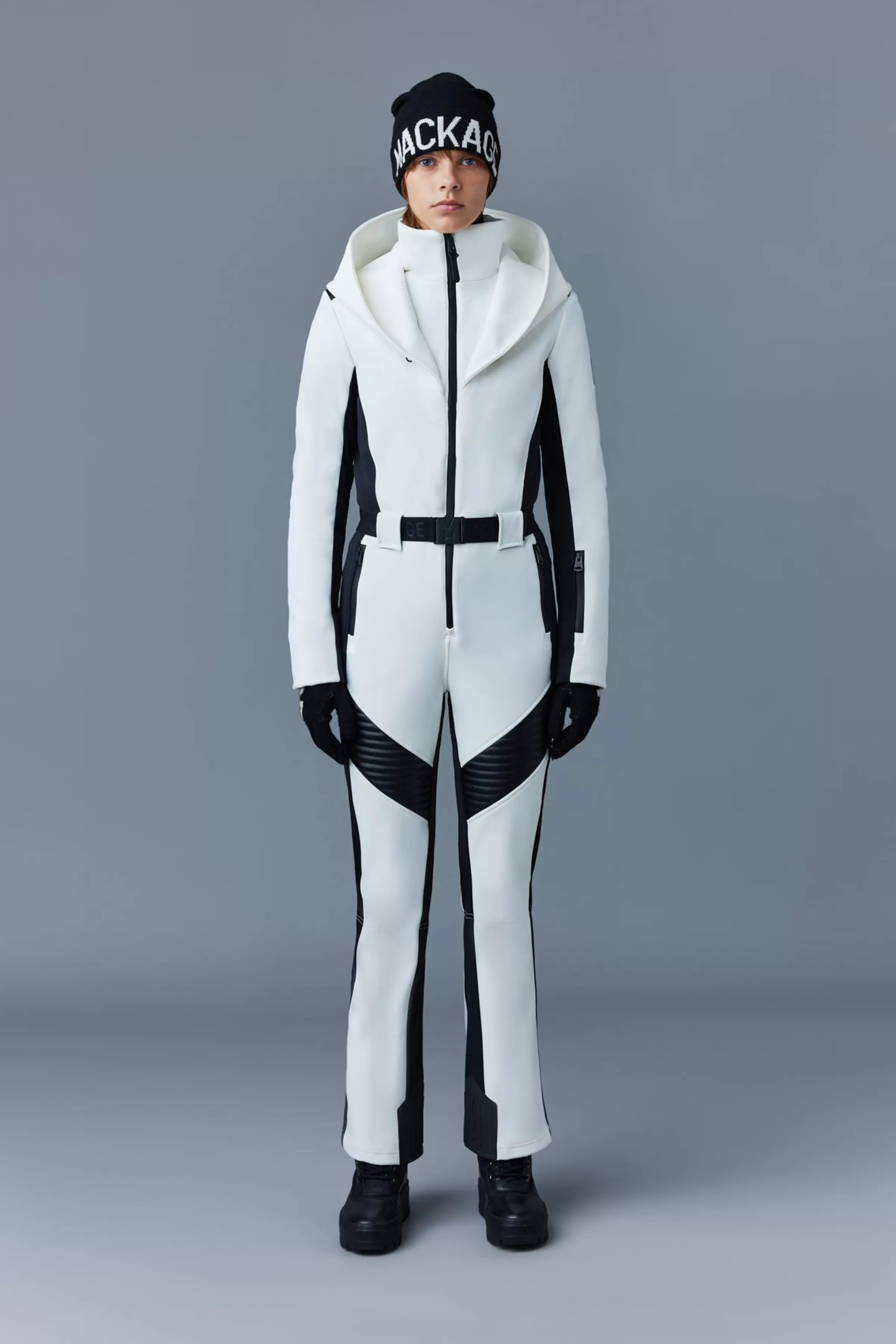Elle, Agile-360 Down Ski Suit With Removable Hood And Shearling Trim For Ladies | ® US | Mackage Cheap