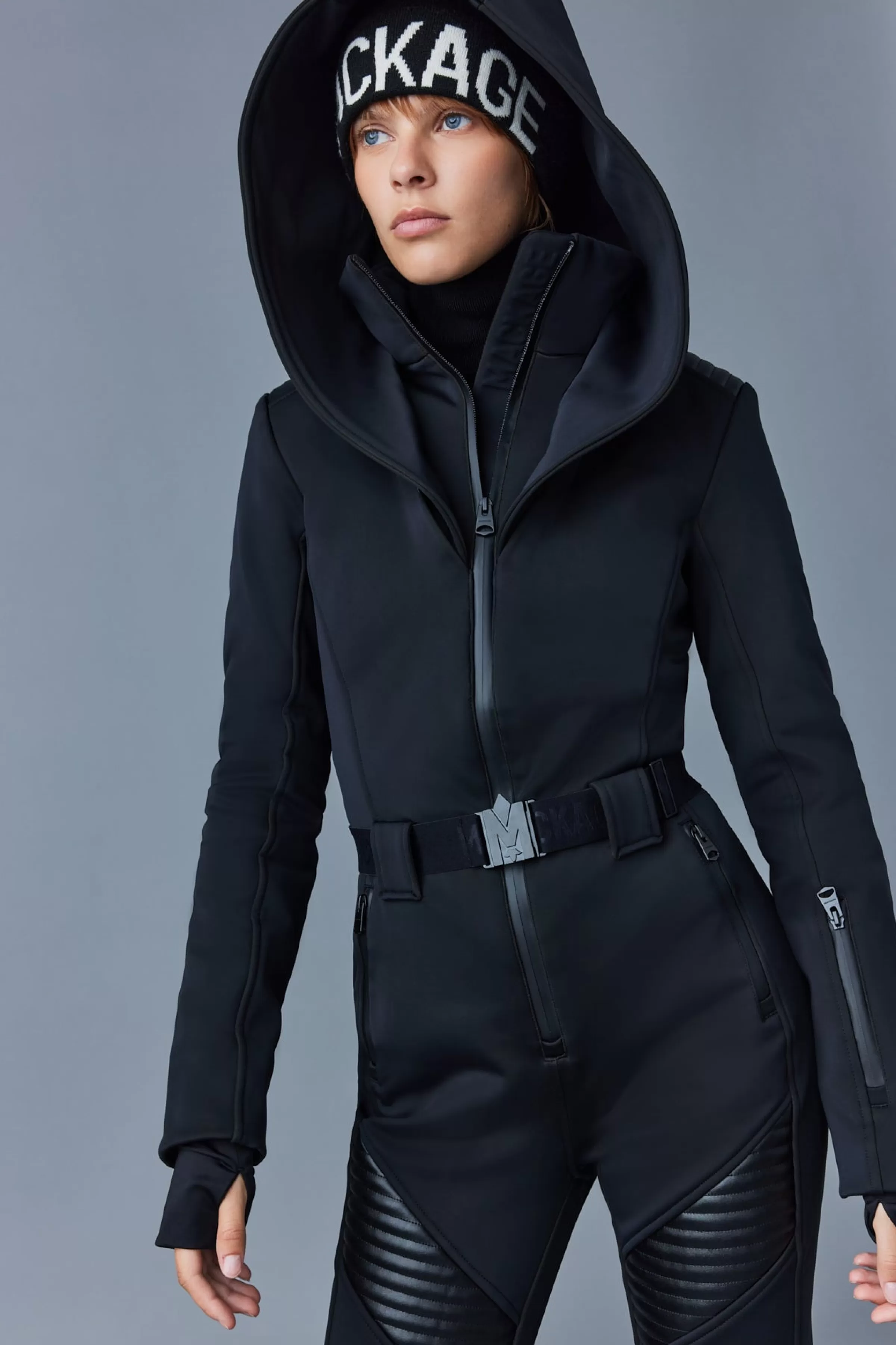 Elle, Agile-360 Down Ski Suit With Removable Hood And Shearling Trim For Ladies | ® US | Mackage Cheap