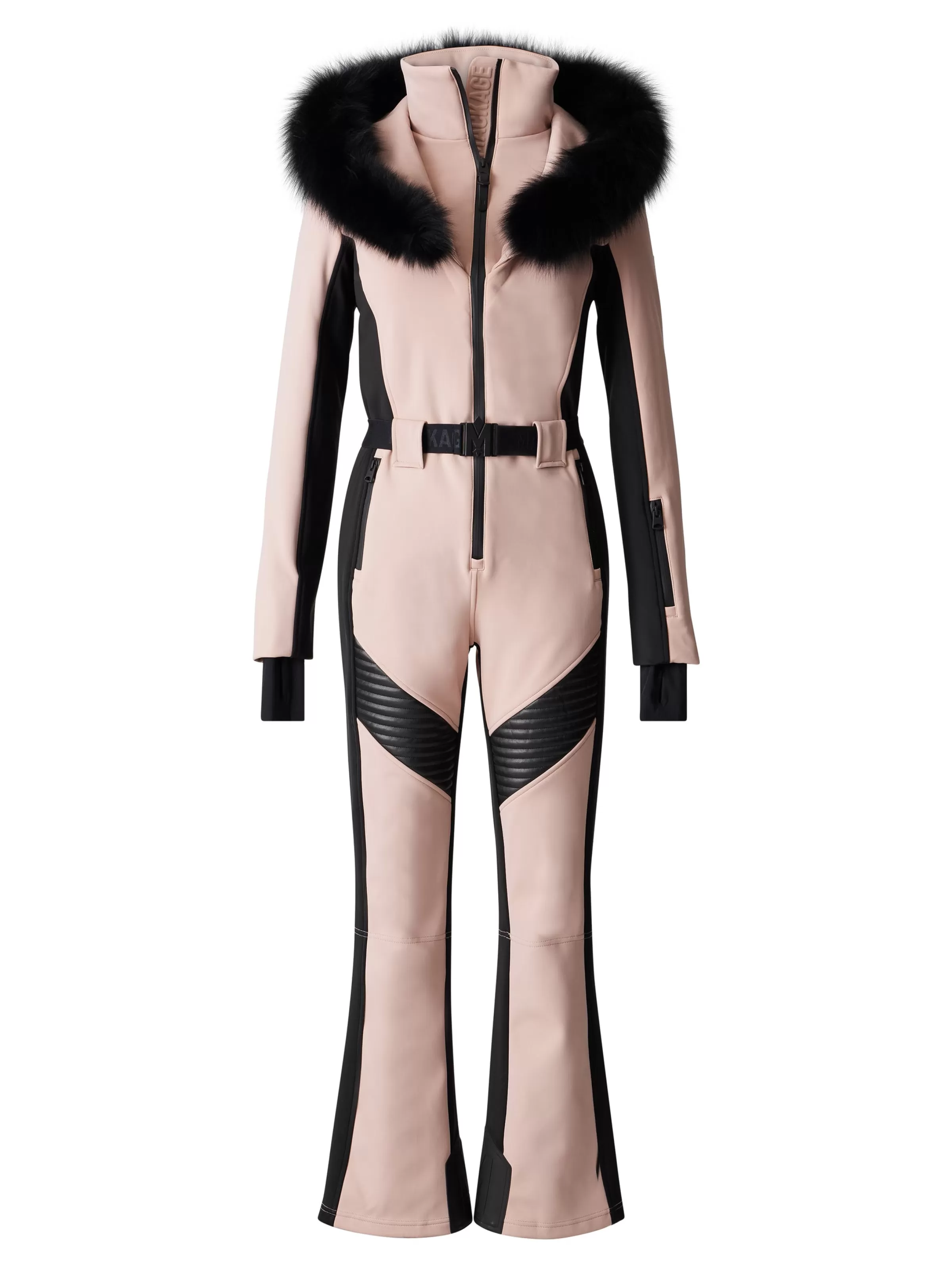 Elle, Techno Fleece Ski Suit With Removable Hood And Fur Trim For Ladies | ® US | Mackage Hot