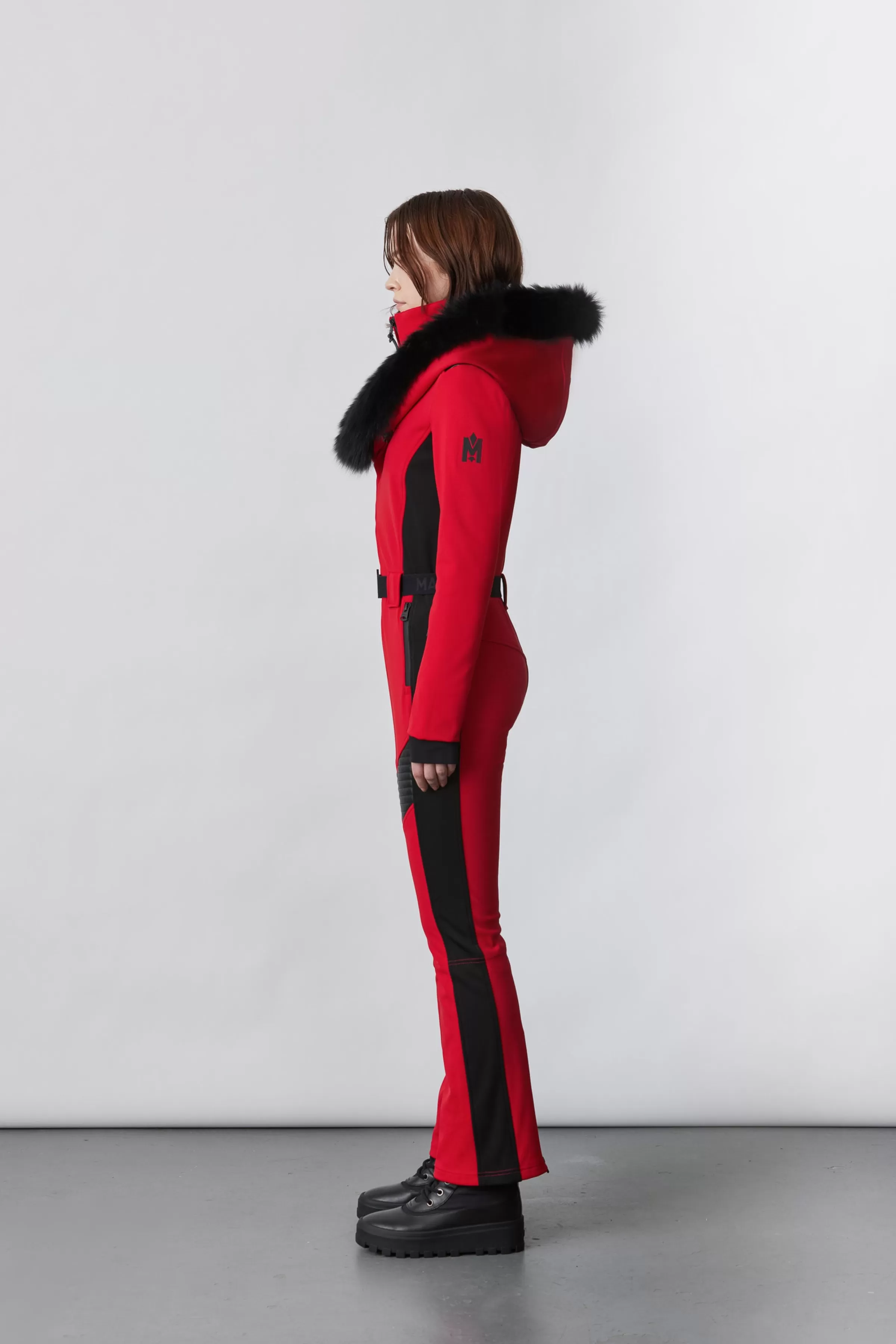 Elle, Techno Fleece Ski Suit With Removable Hood And Fur Trim For Ladies | ® US | Mackage Hot