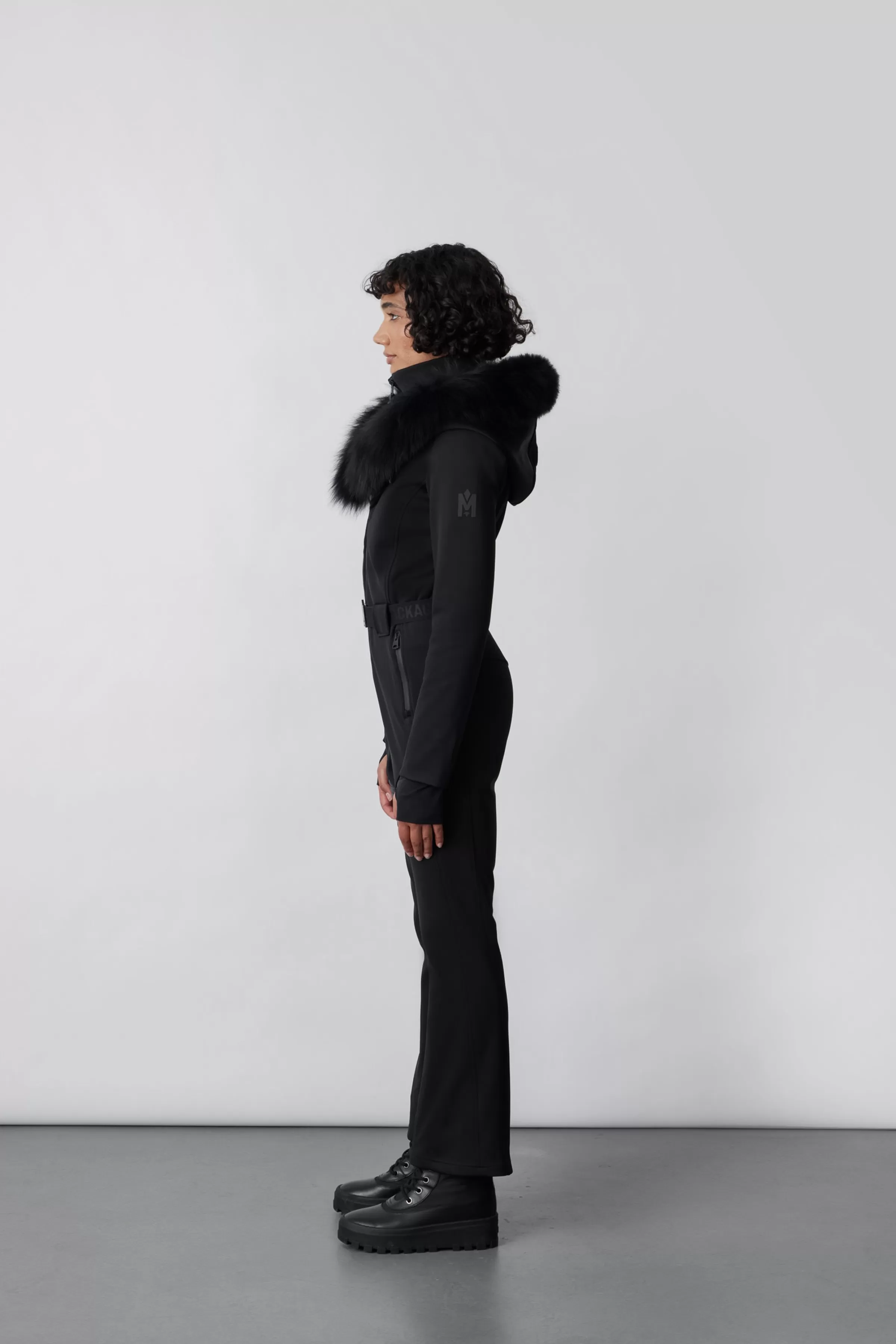 Elle, Techno Fleece Ski Suit With Removable Hood And Fur Trim For Ladies | ® US | Mackage Hot