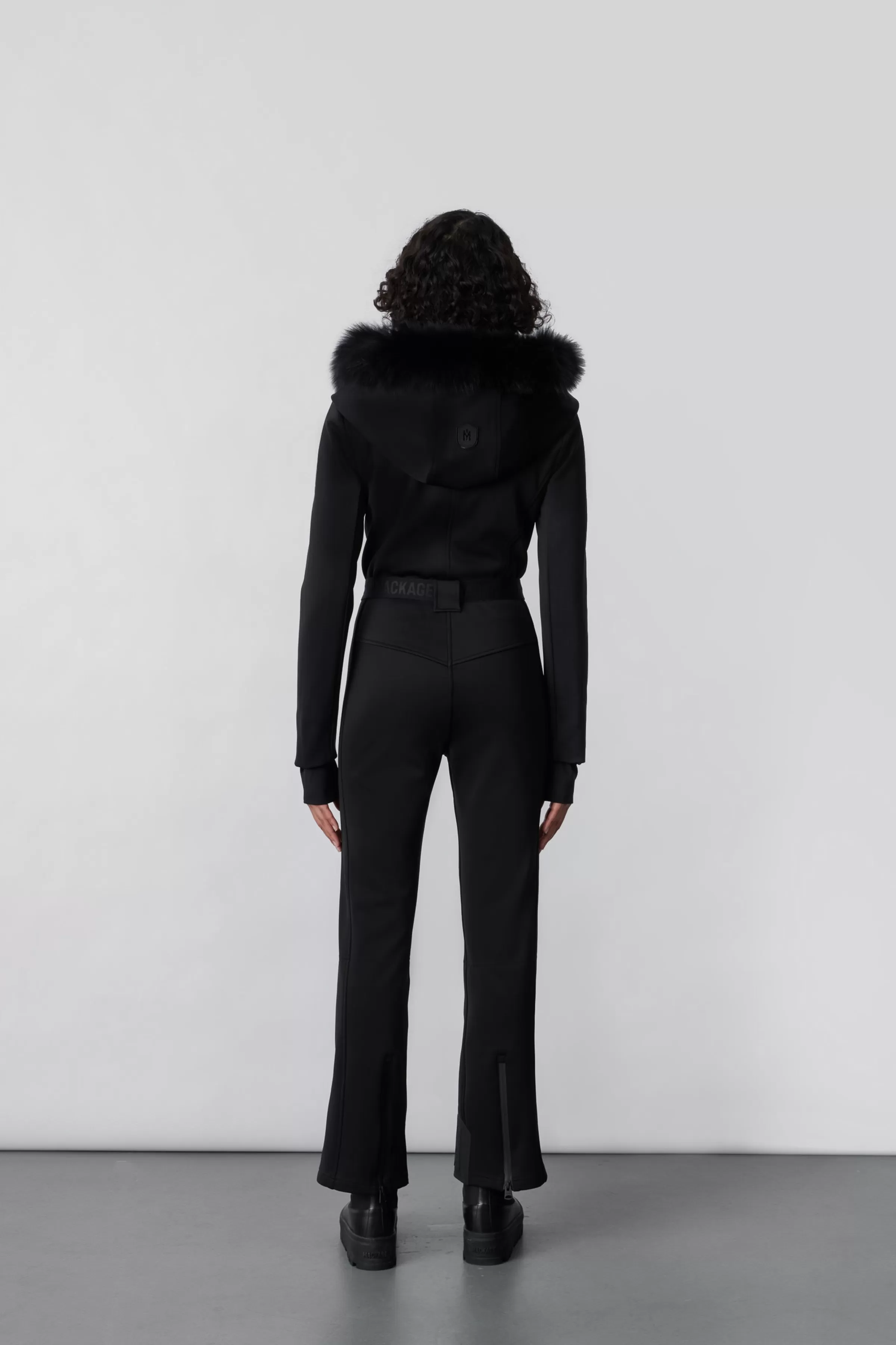 Elle, Techno Fleece Ski Suit With Removable Hood And Fur Trim For Ladies | ® US | Mackage Hot