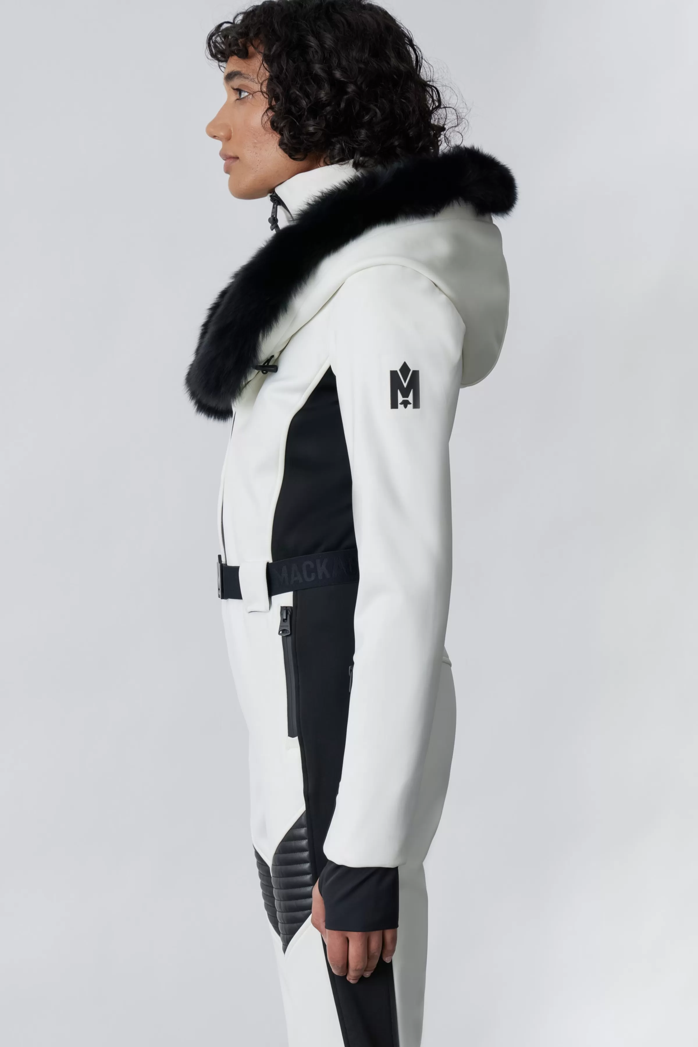Elle, Techno Fleece Ski Suit With Removable Hood And Fur Trim For Ladies | ® US | Mackage Hot