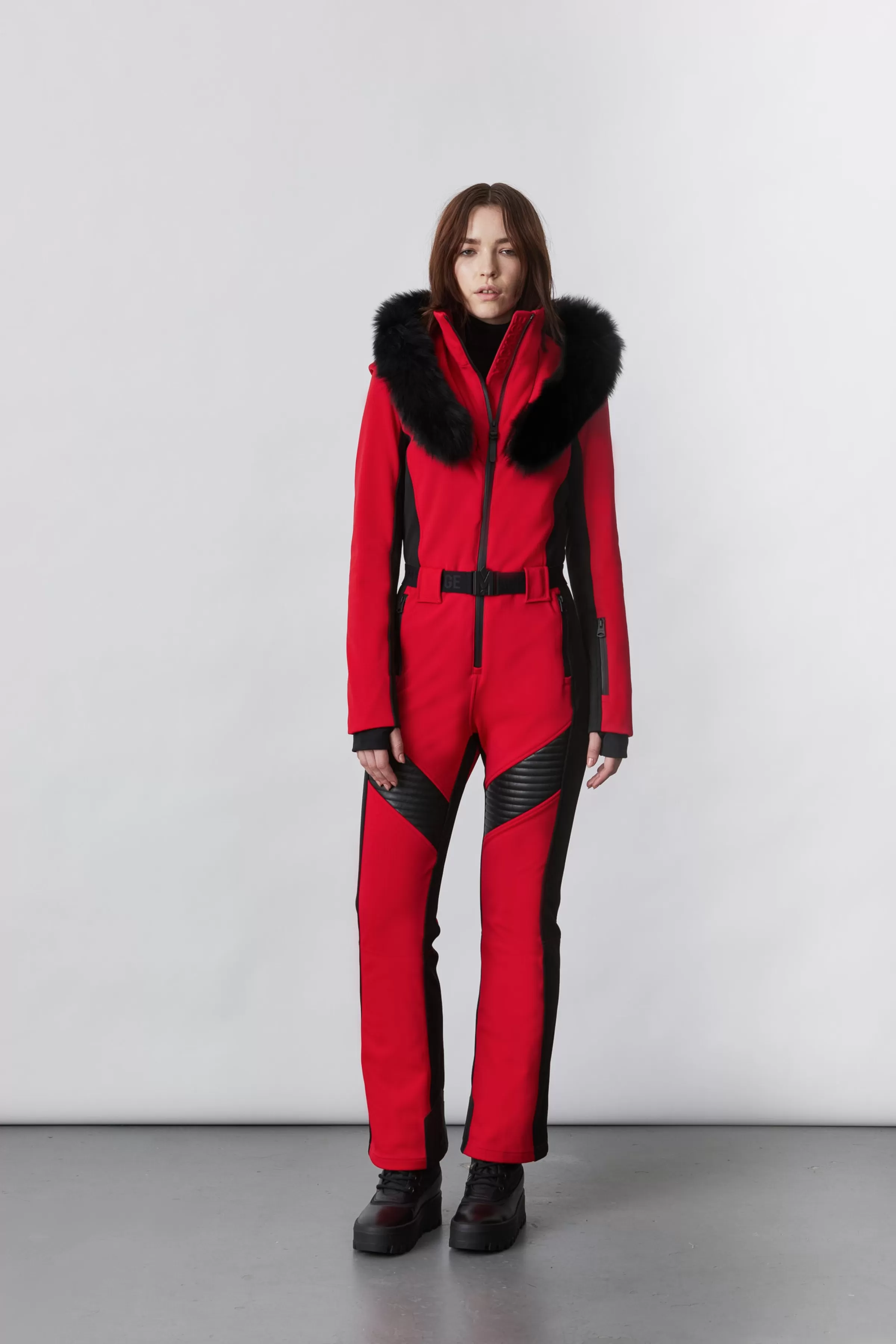Elle, Techno Fleece Ski Suit With Removable Hood And Fur Trim For Ladies | ® US | Mackage Hot
