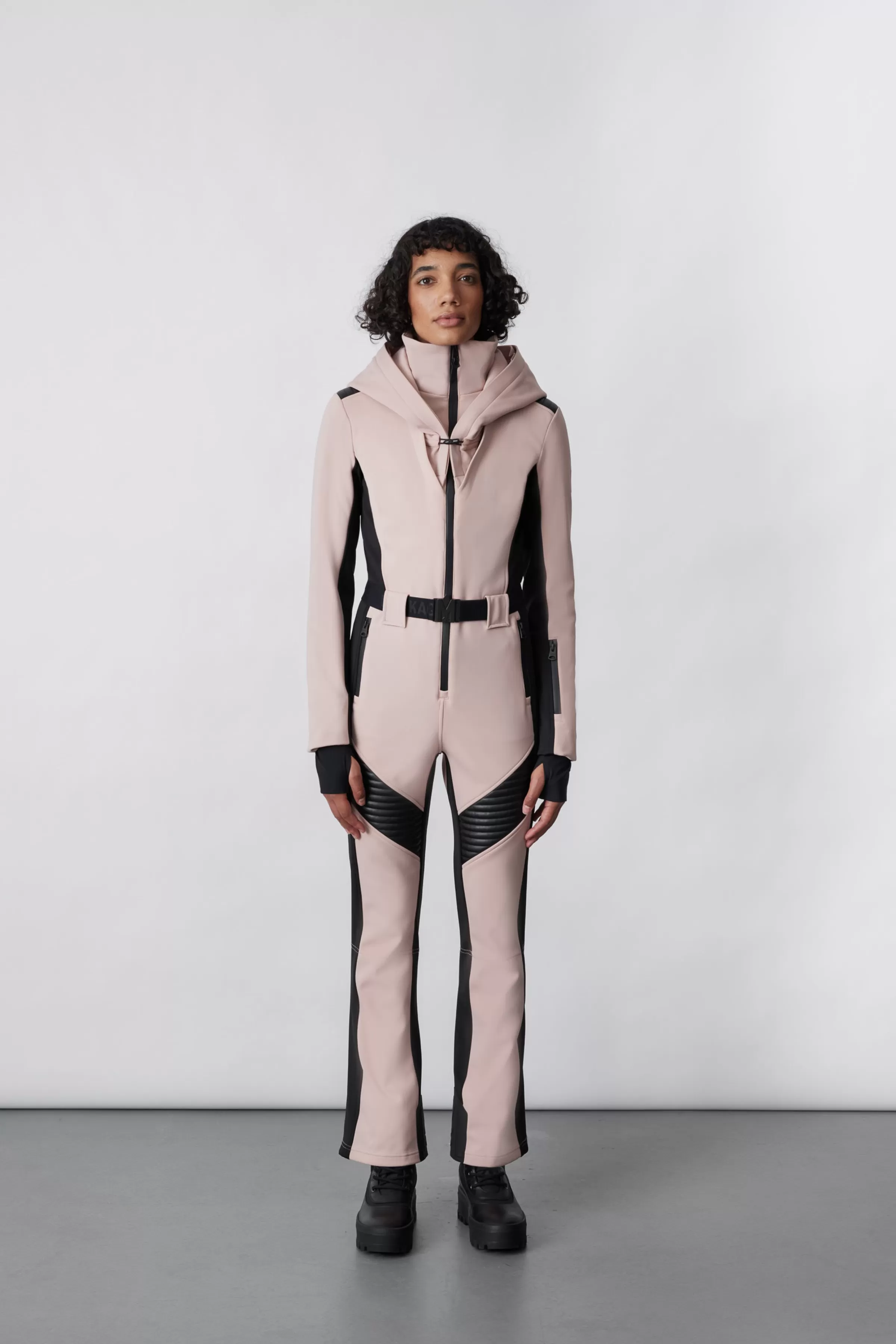 Elle, Techno Fleece Ski Suit With Removable Hood And Fur Trim For Ladies | ® US | Mackage Hot