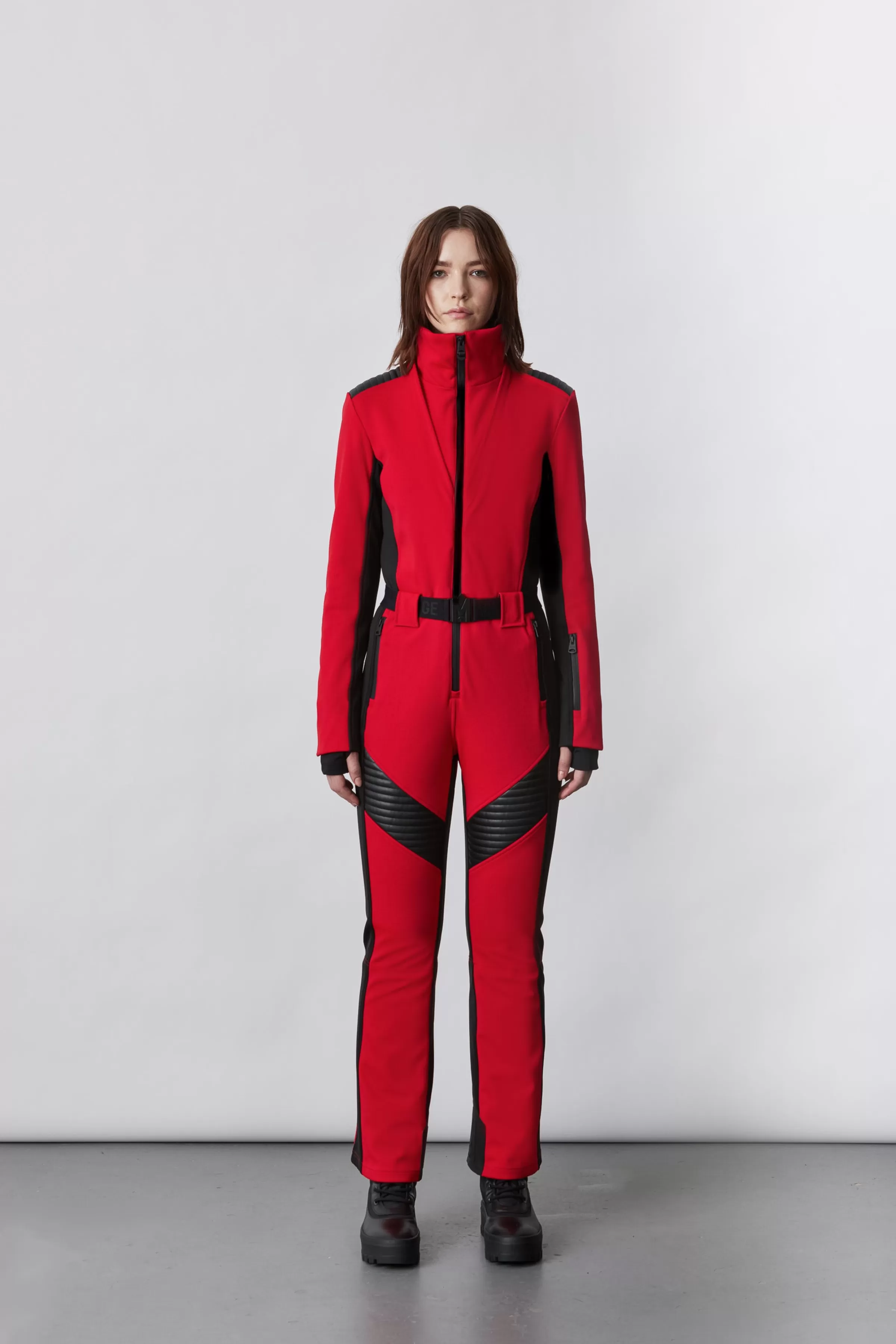 Elle, Techno Fleece Ski Suit With Removable Hood And Fur Trim For Ladies | ® US | Mackage Hot
