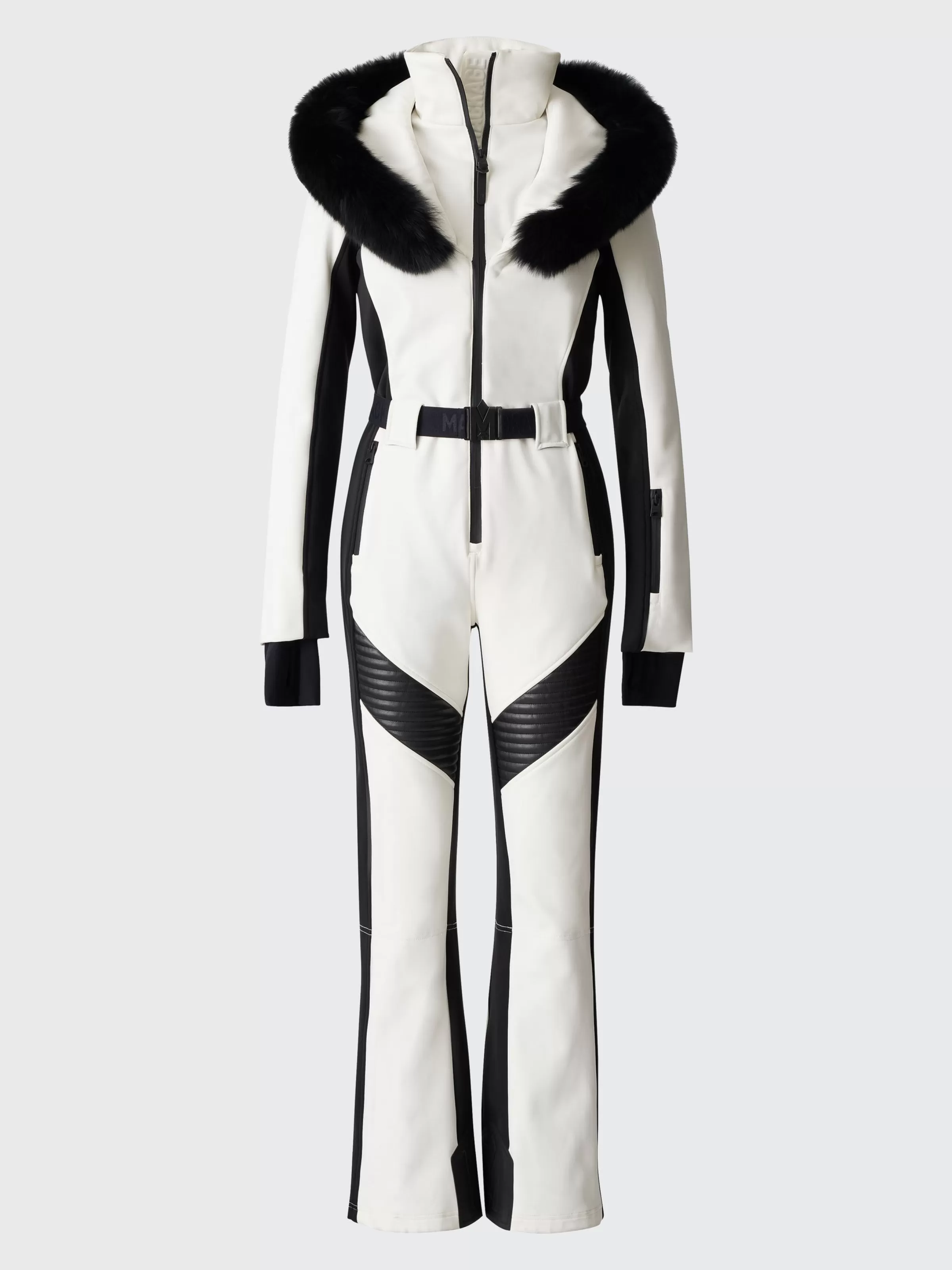 Elle, Techno Fleece Ski Suit With Removable Hood And Fur Trim For Ladies | ® US | Mackage Store