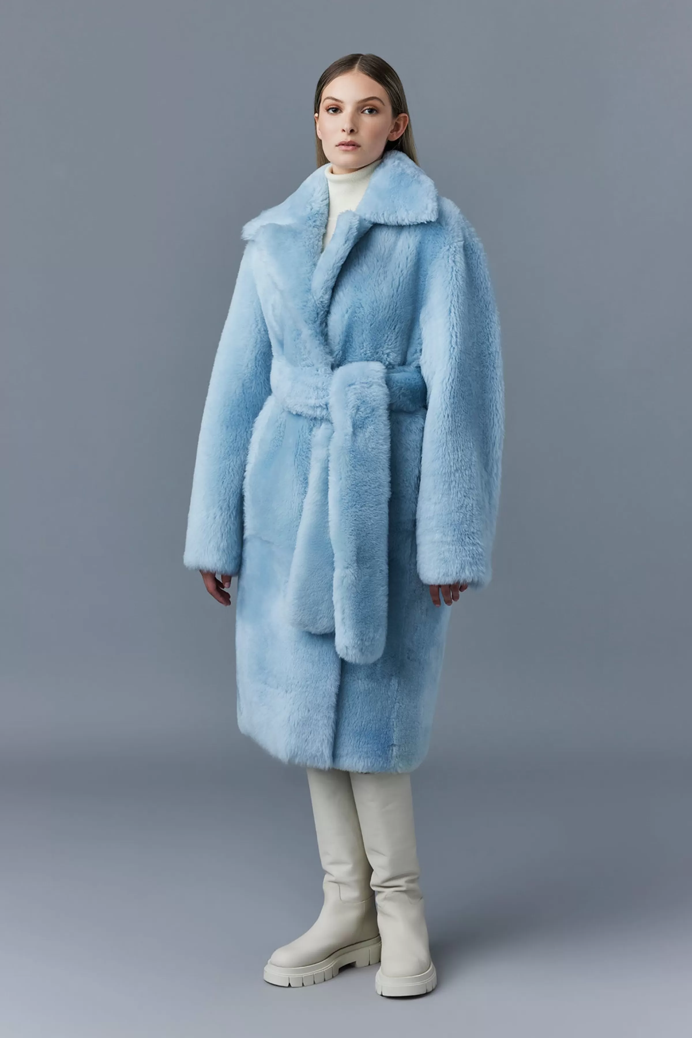 Etienne, Shearling Coat With Belt For Ladies | ® US | Mackage Hot