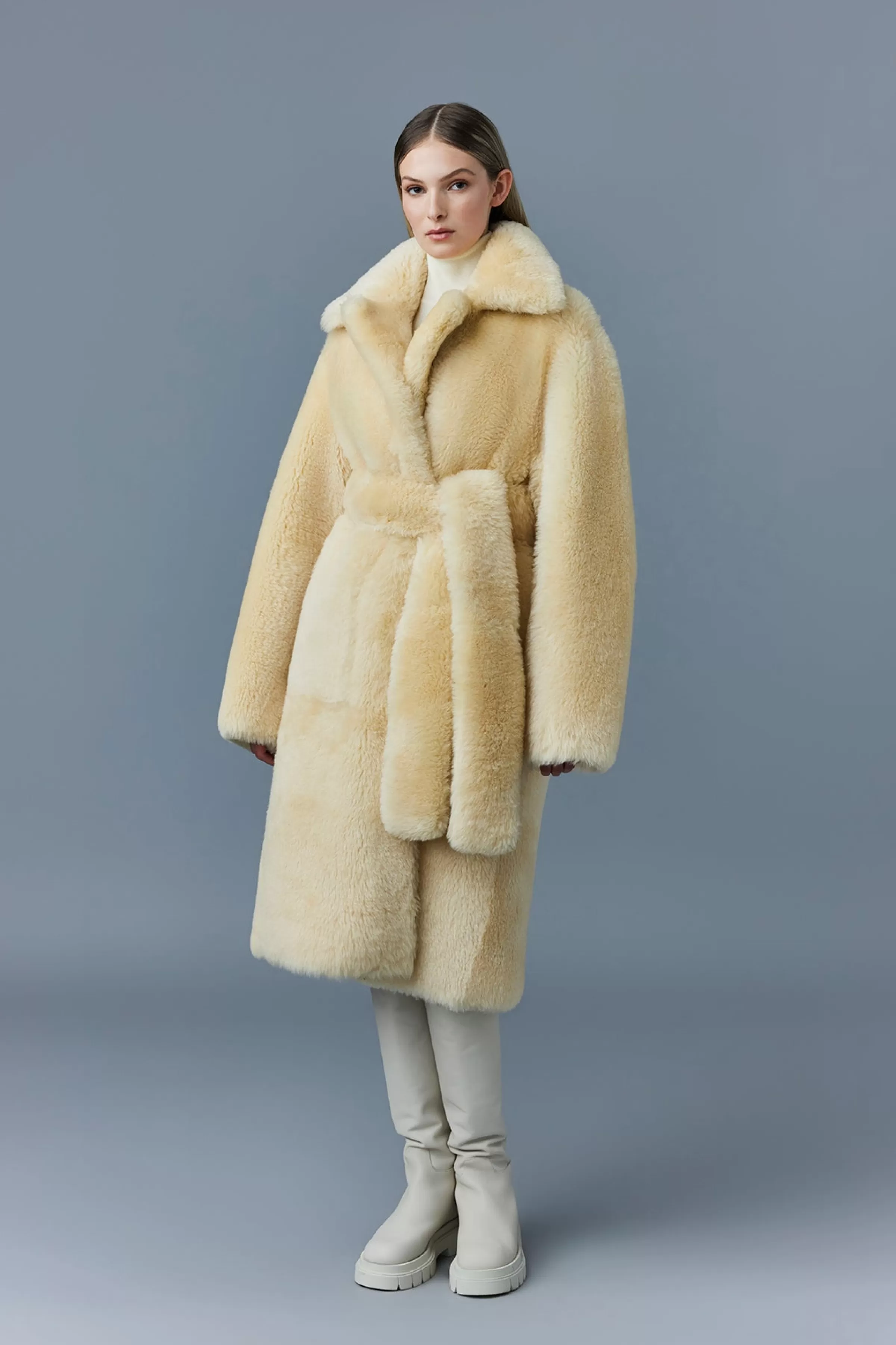 Etienne, Shearling Coat With Belt For Ladies | ® US | Mackage Hot