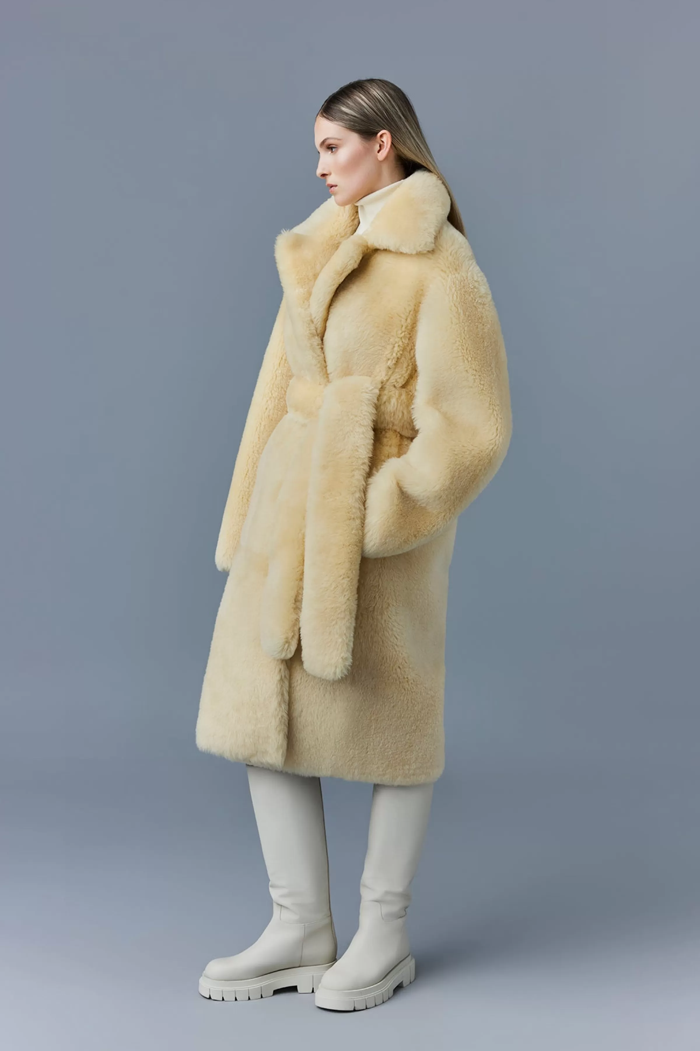 Etienne, Shearling Coat With Belt For Ladies | ® US | Mackage Hot