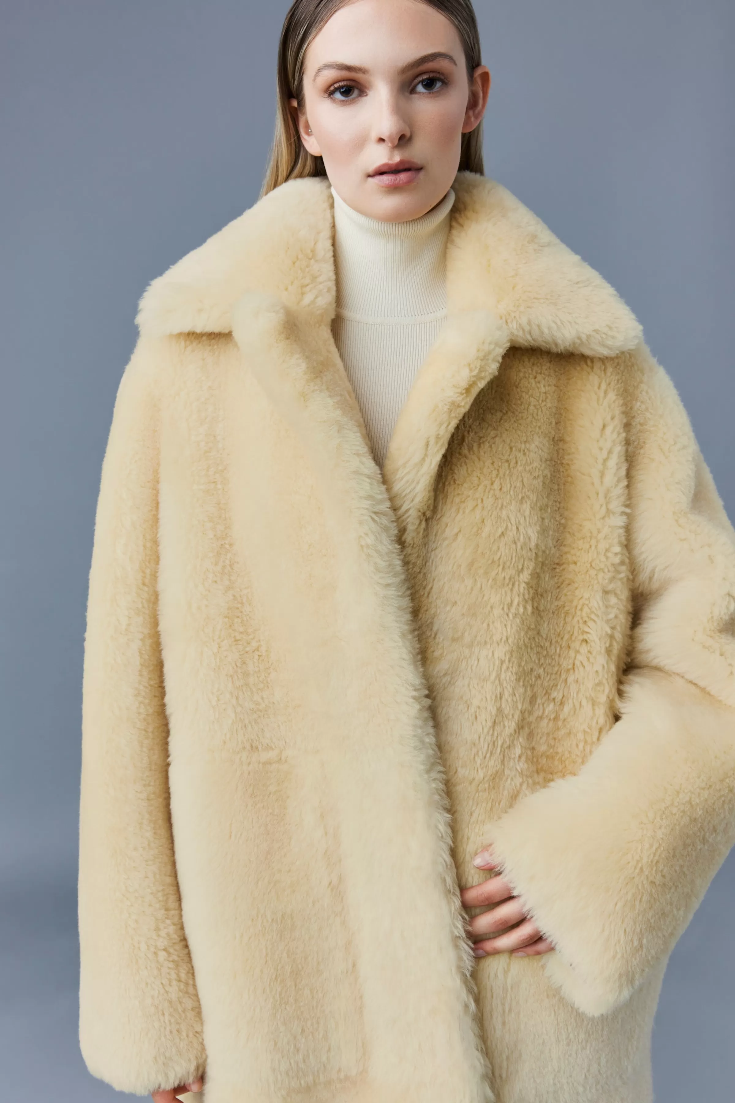Etienne, Shearling Coat With Belt For Ladies | ® US | Mackage Hot