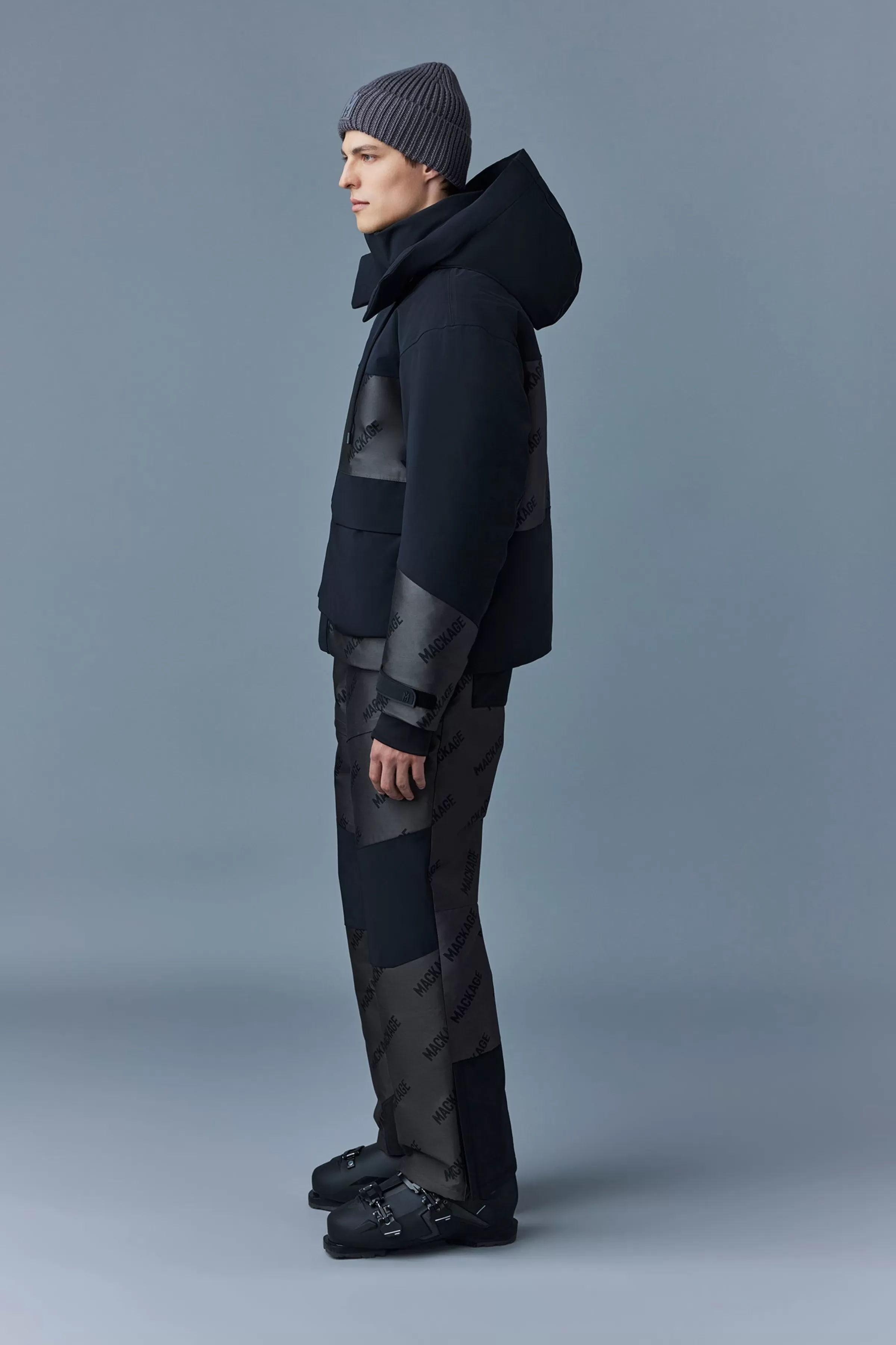 Farris, Down Ski Jacket With Jacquard Logo Pattern For Men | ® US | Mackage Best
