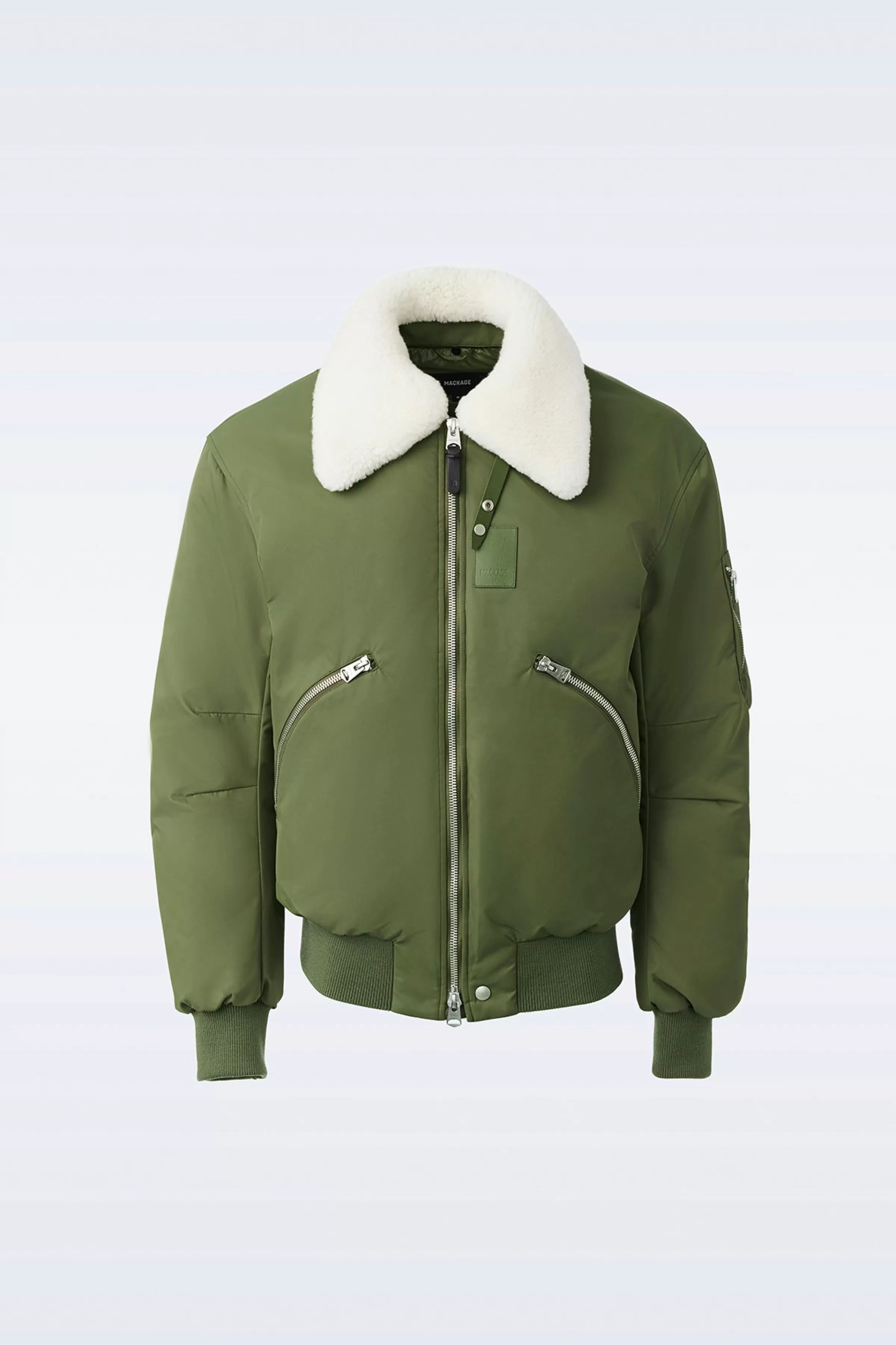 Francis, Down Bomber Jacket With Shearling Collar  For Men | ® US | Mackage Clearance