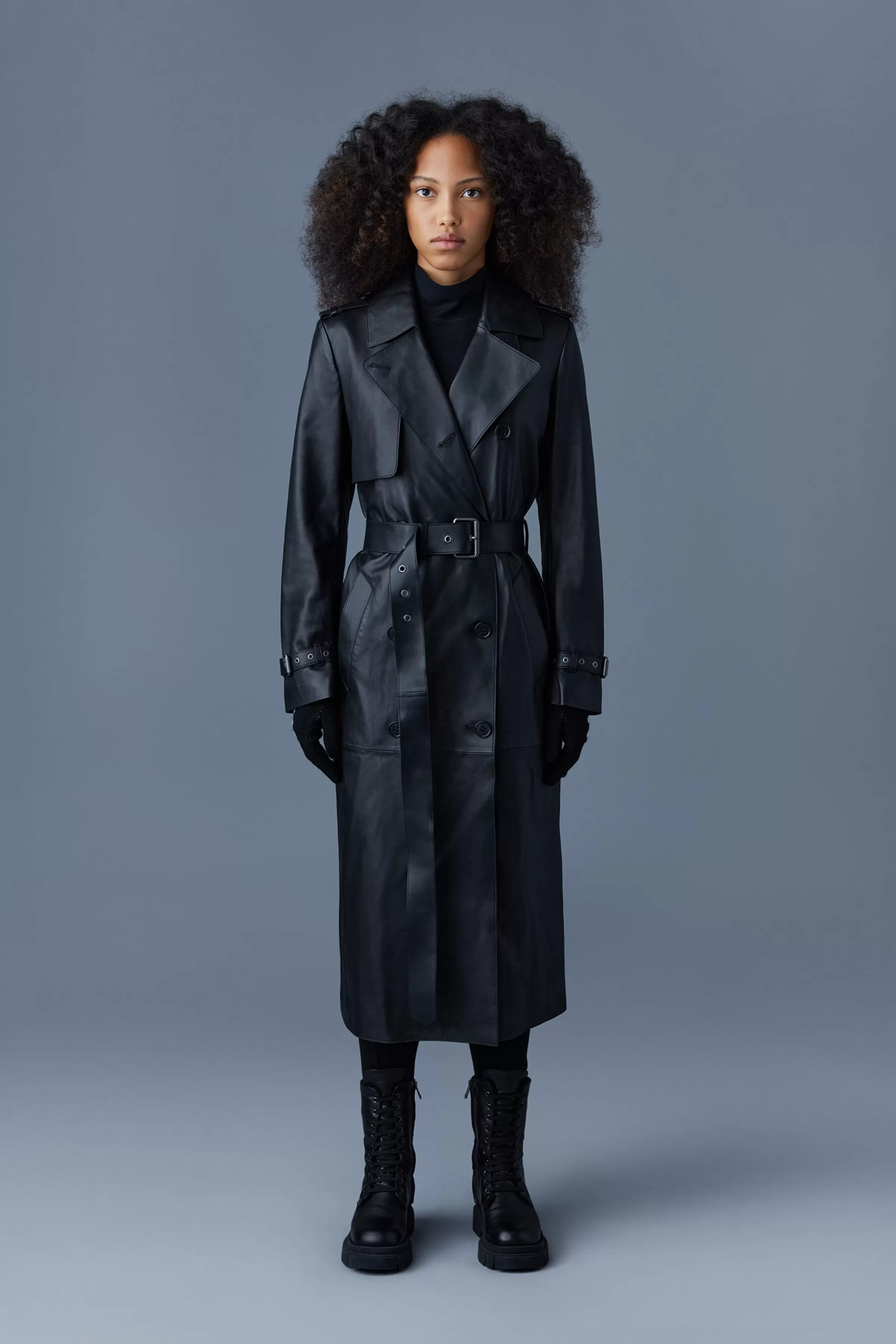 Gael, (R) Leather Trench Coat With Belt For Ladies | ® US | Mackage Cheap