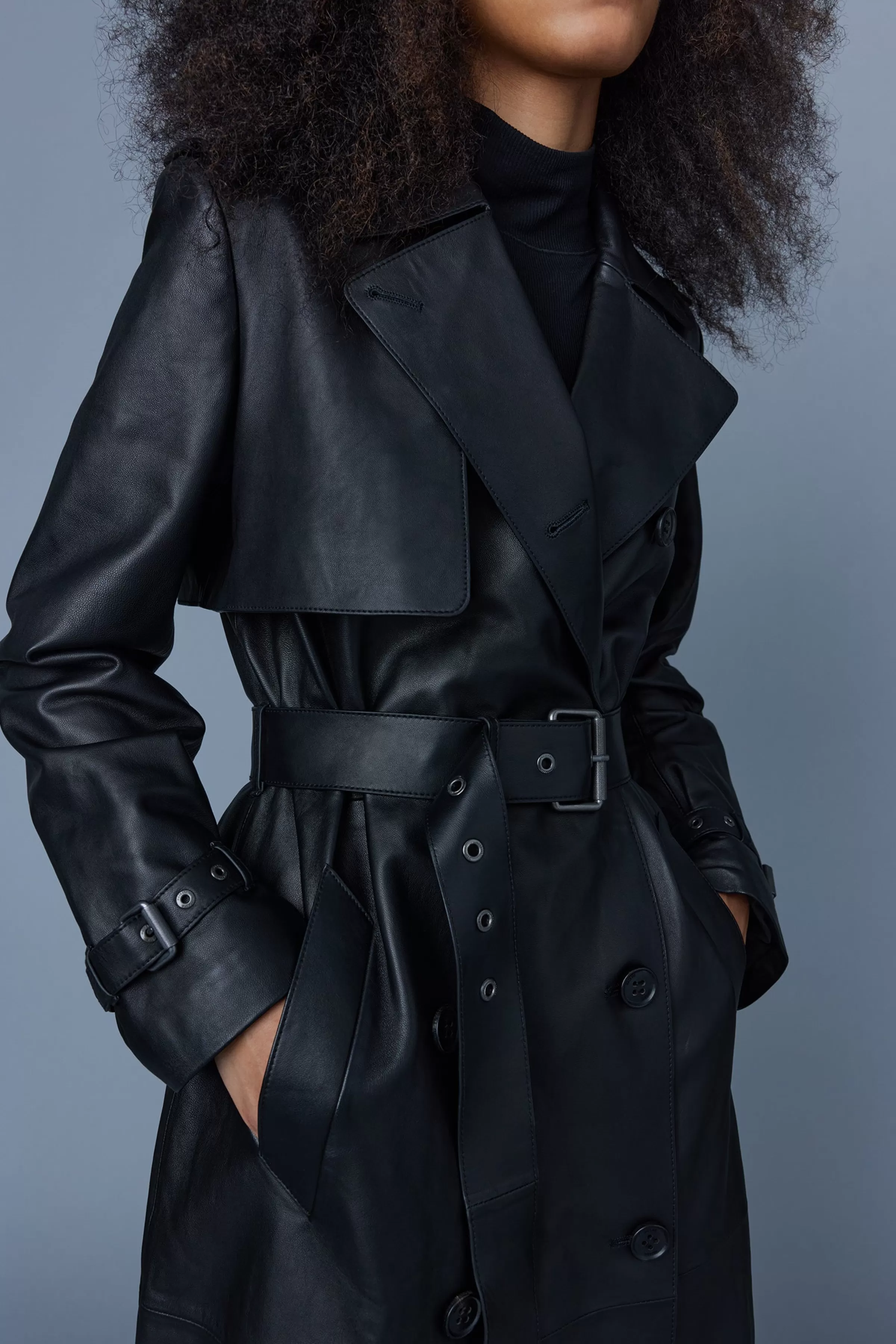 Gael, (R) Leather Trench Coat With Belt For Ladies | ® US | Mackage Cheap