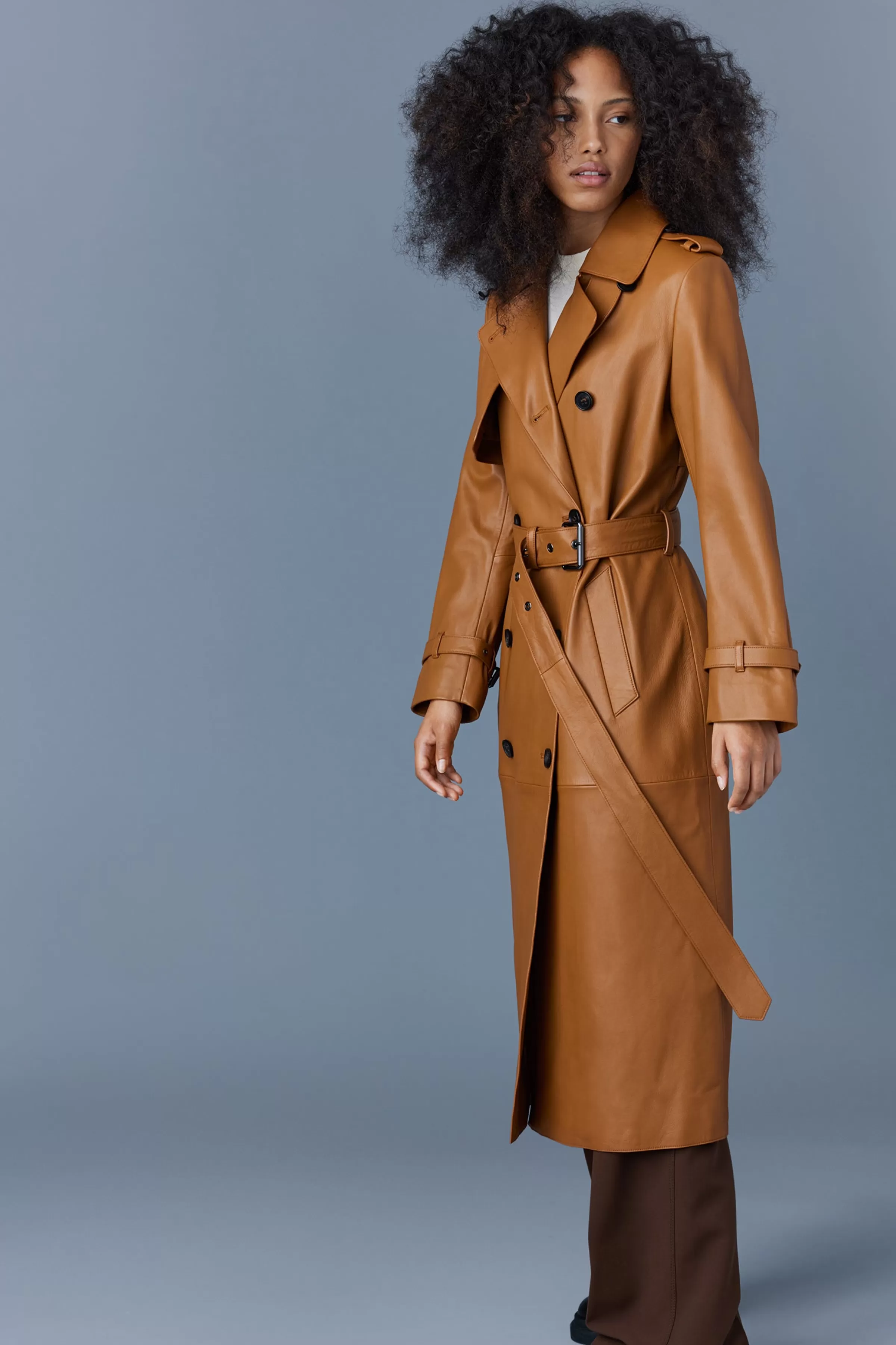 Gael, (R) Leather Trench Coat With Belt For Ladies | ® US | Mackage Fashion